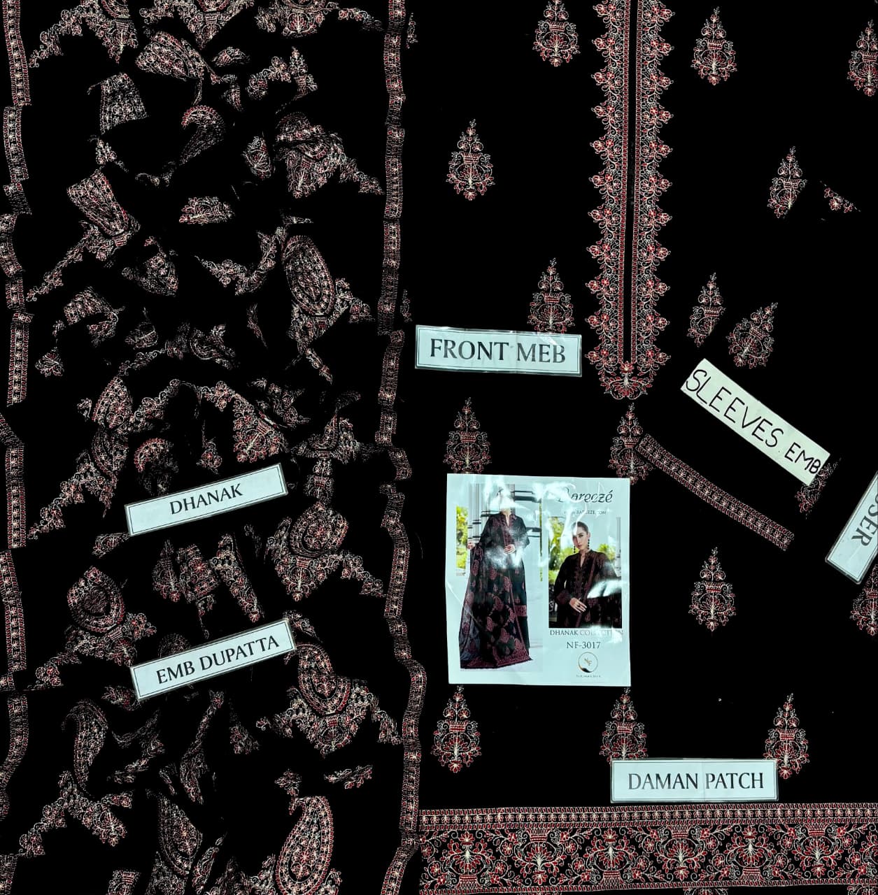 Bareeze Breeze Embroidered Dhanak Suit - image 3