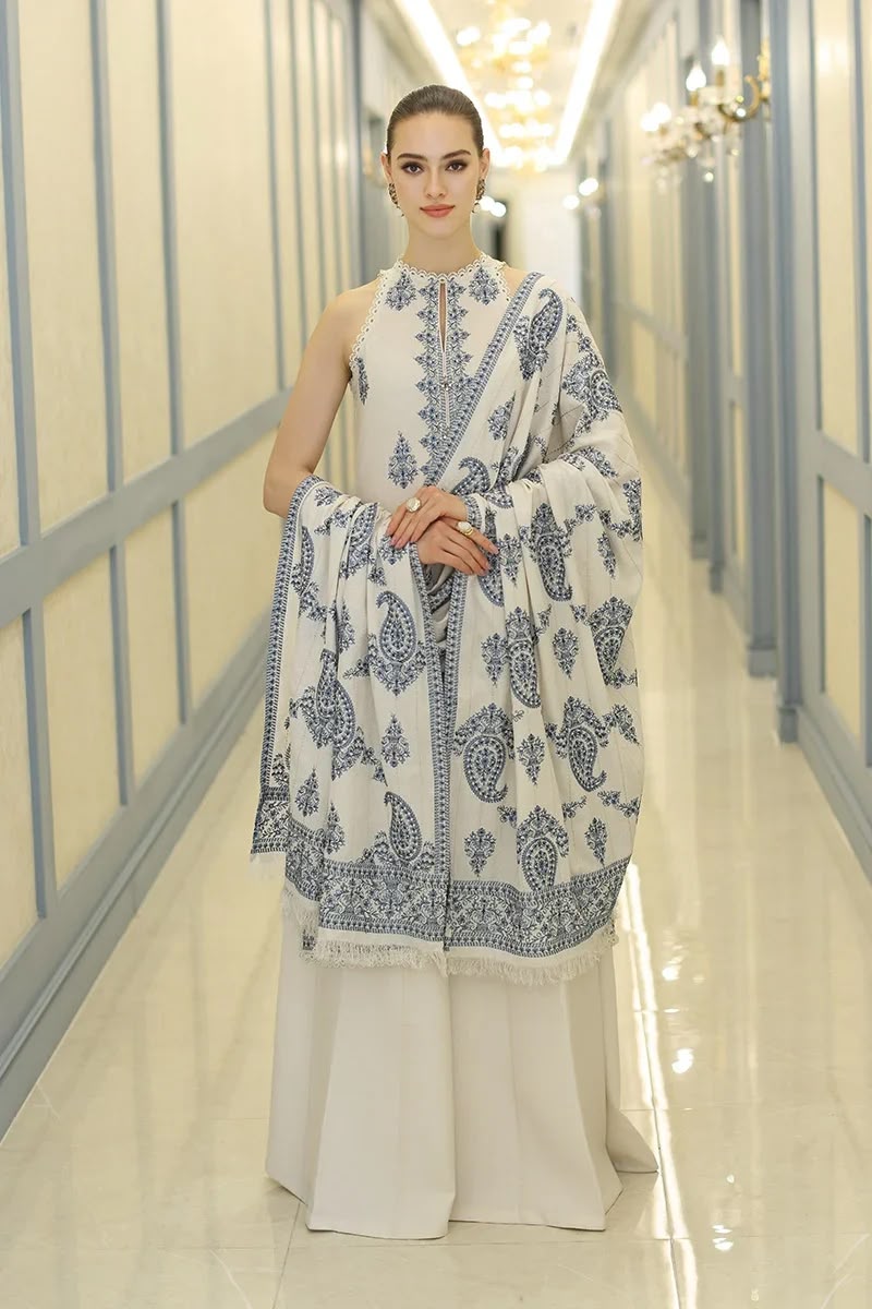 Bareeze Embroidered Heavy Dhanak Suit - image 3