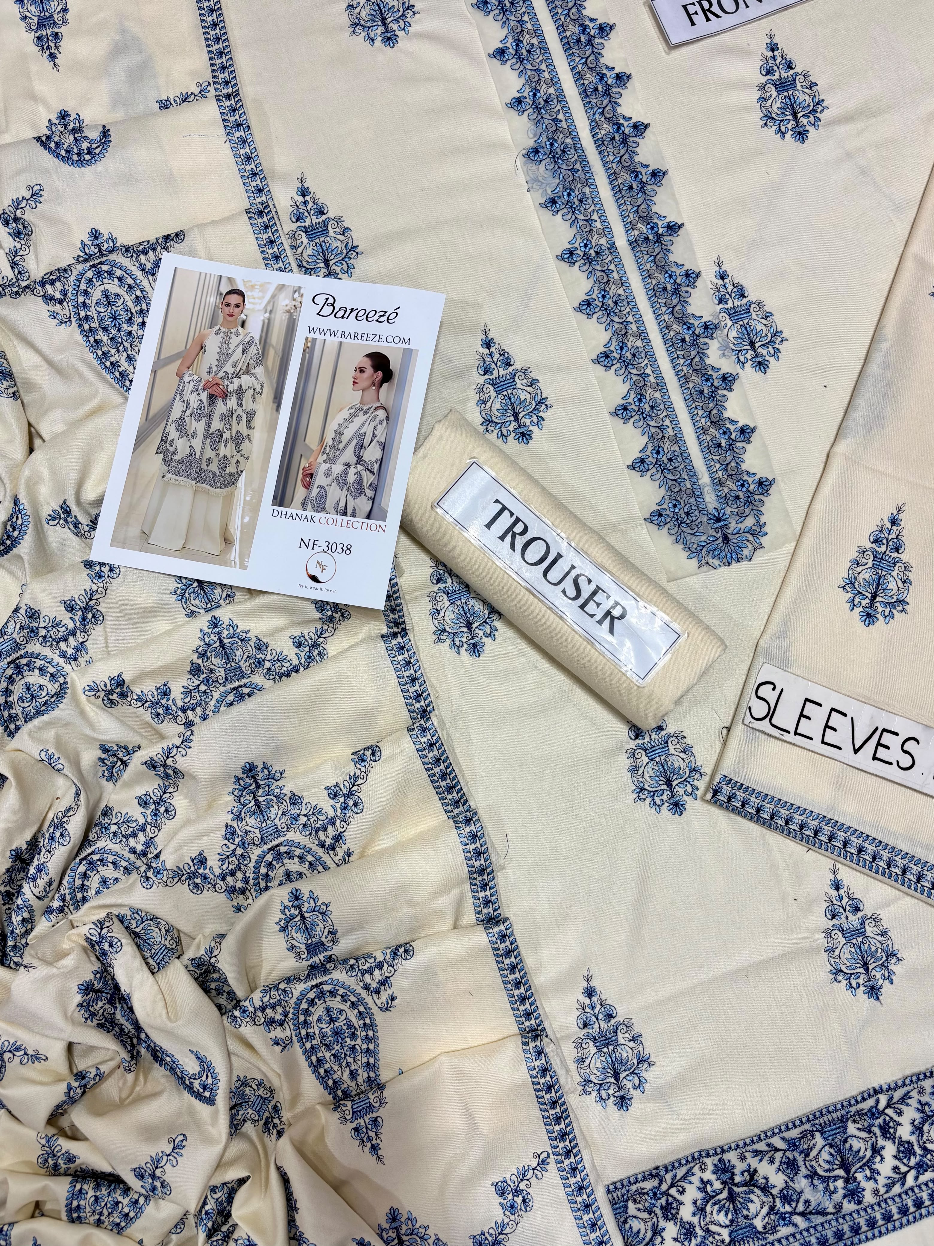 Bareeze Embroidered Heavy Dhanak Suit - image 15