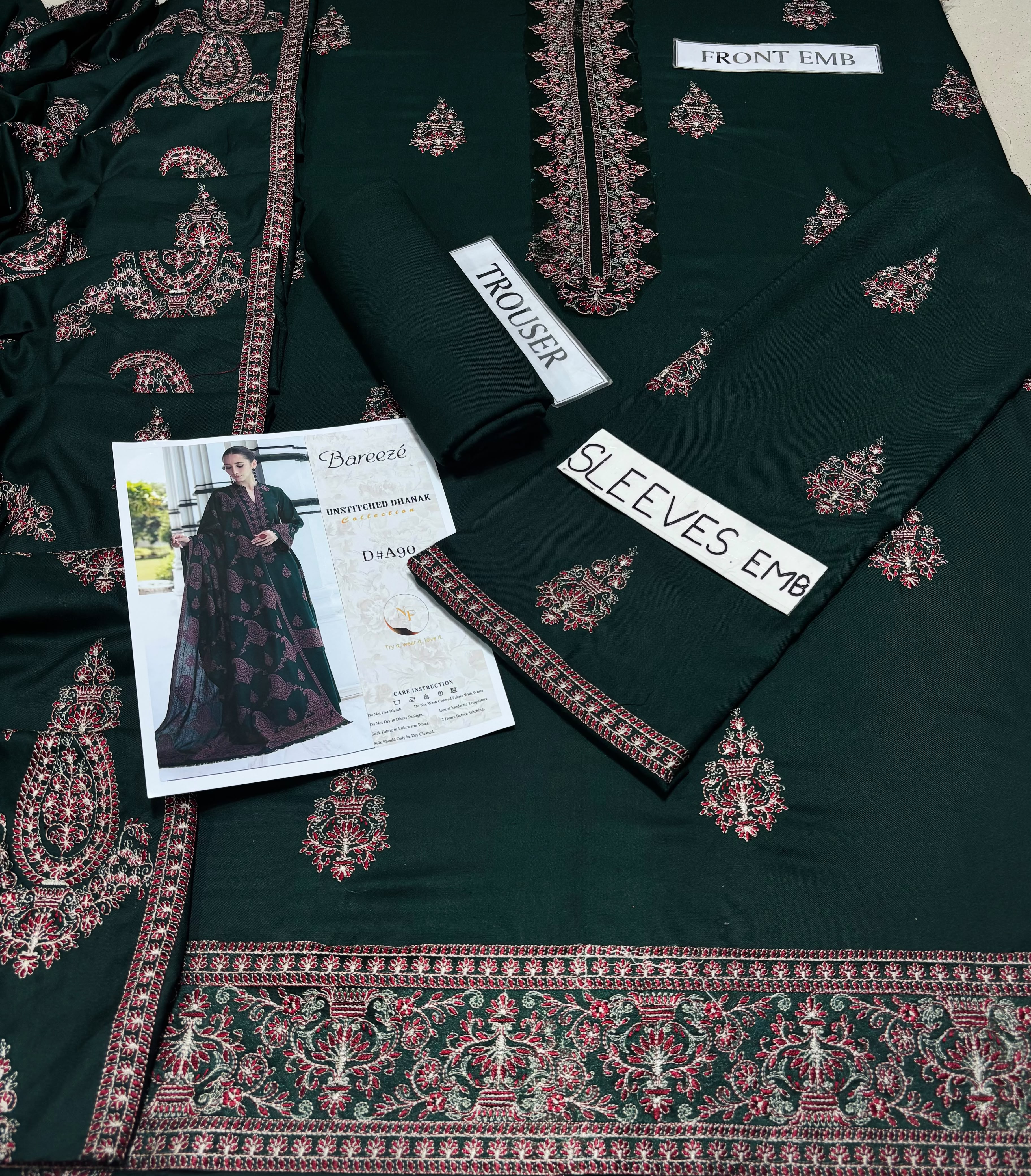 Bareeze Embroidered Heavy Dhanak Suit - image 18