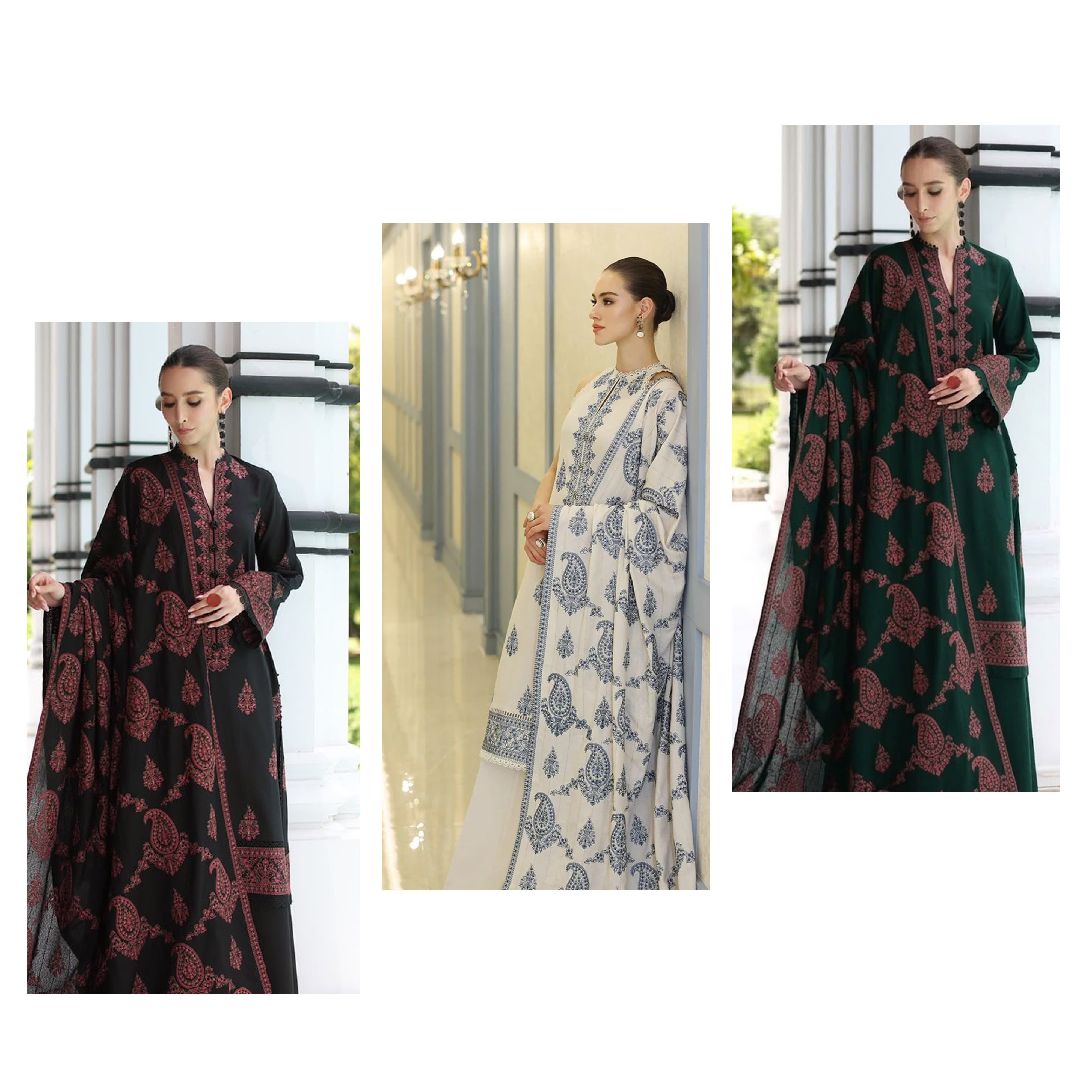 Bareeze Embroidered Heavy Dhanak Suit - image 23