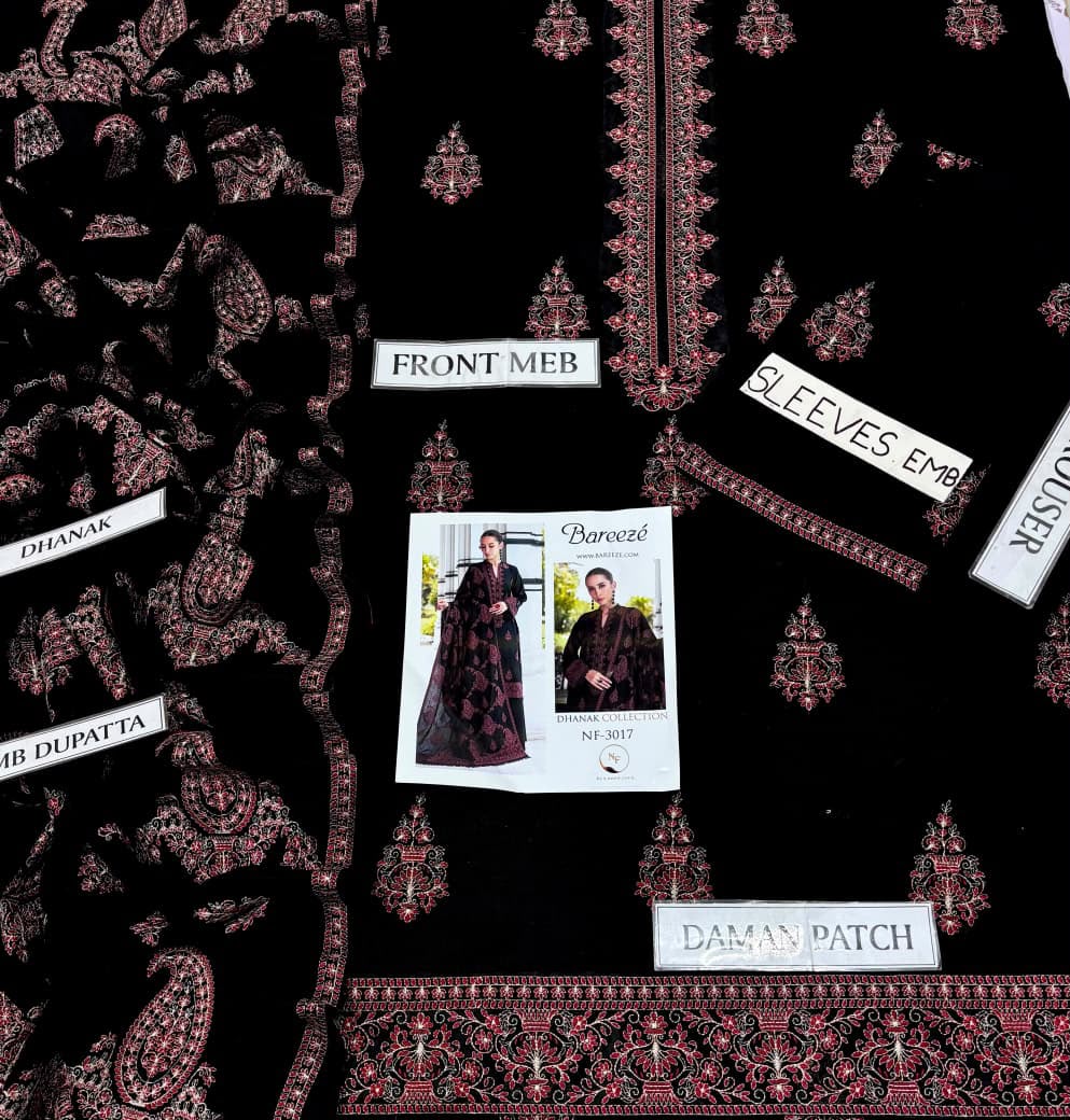 Bareeze Embroidered Heavy Dhanak Suit - image 24