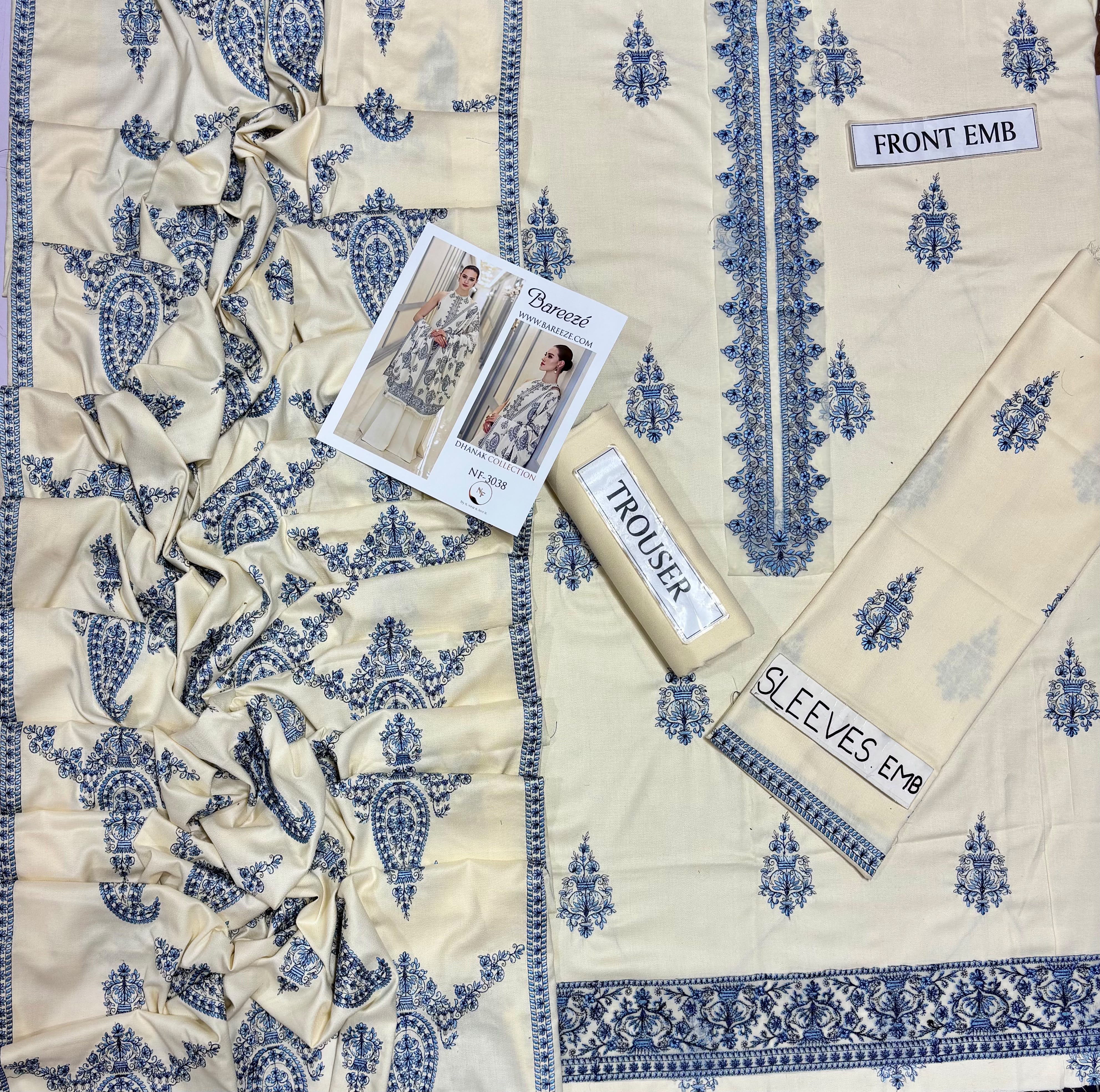 Bareeze Embroidered Heavy Dhanak Suit - image 25