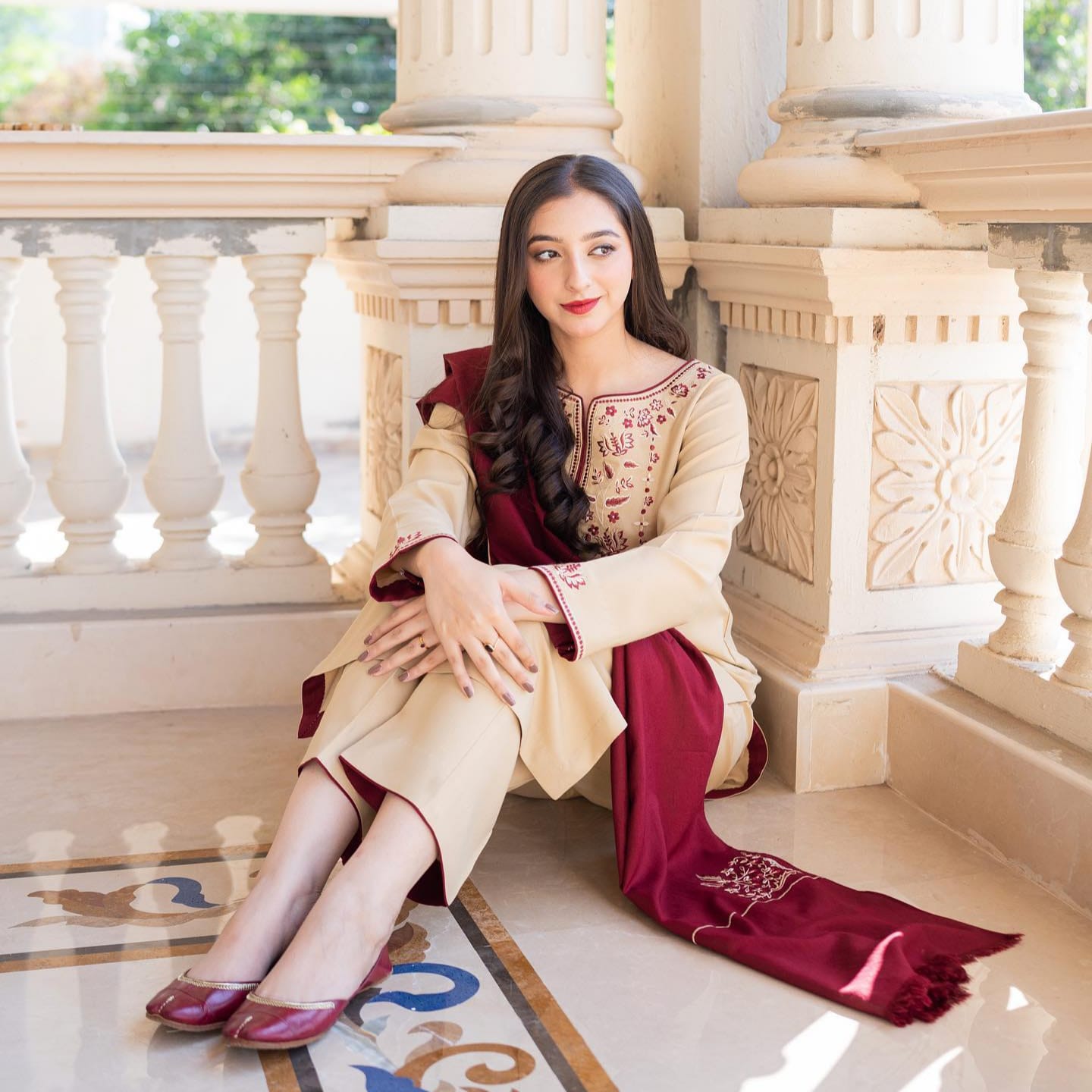 Asling 3PC Embroidered Dhanak Suit - image 18