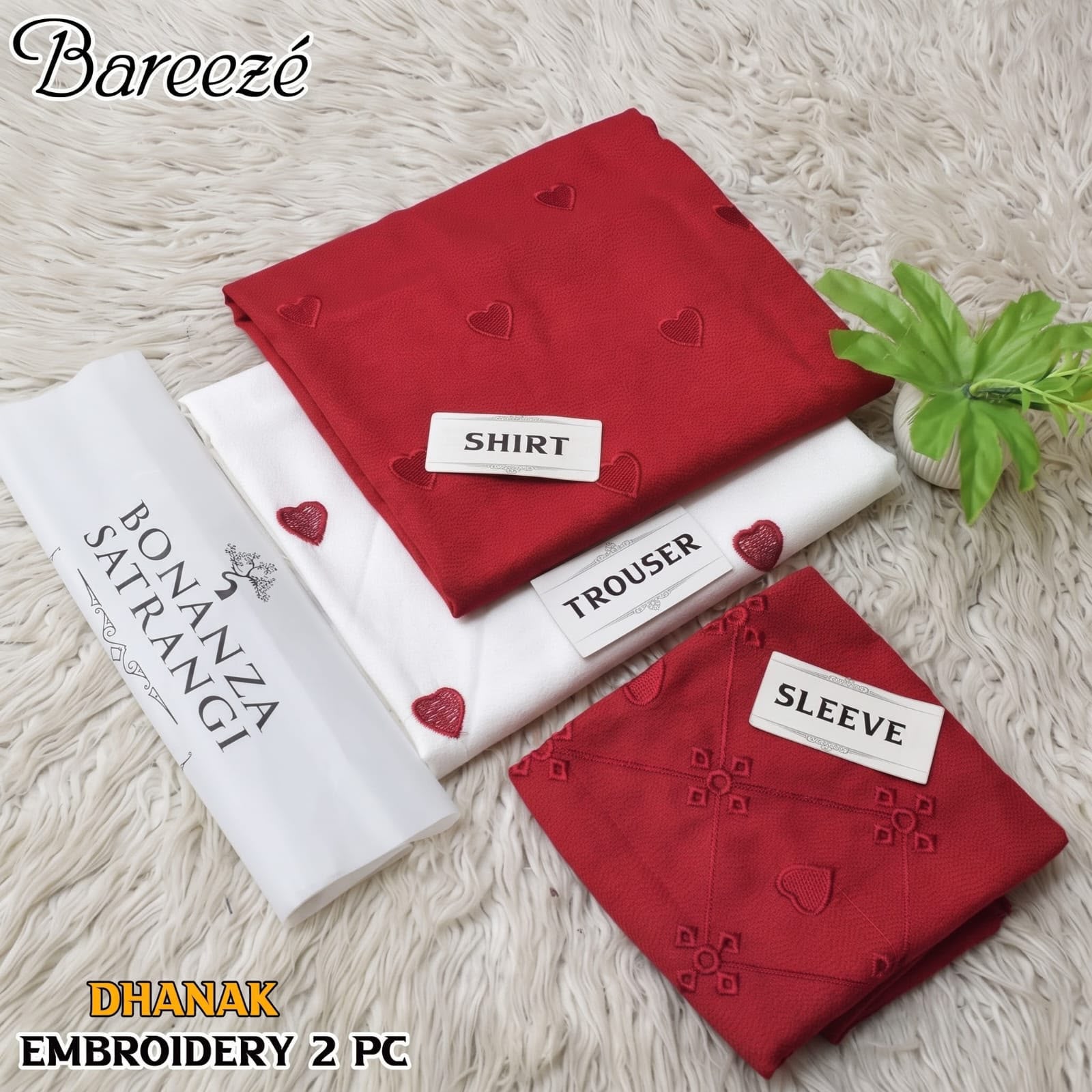 Bonanza Satrangi 2PC Embroidered Dhanak Suit - image 7