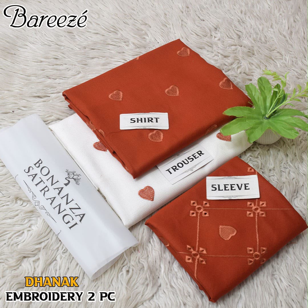 Bonanza Satrangi 2PC Embroidered Dhanak Suit - image 8