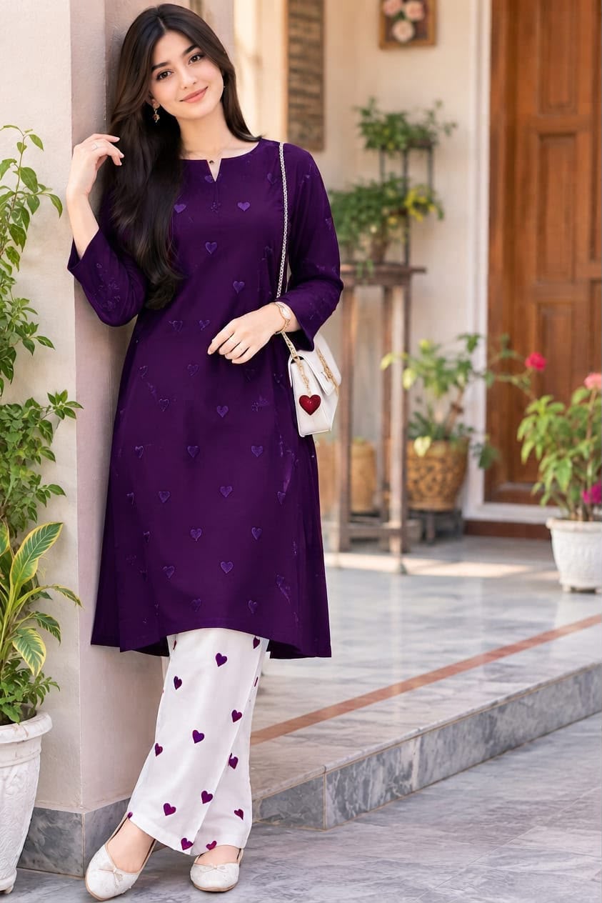 Bonanza Satrangi 2PC Embroidered Dhanak Suit - image 14