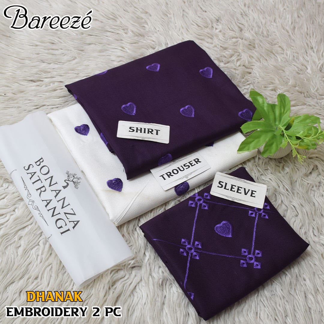 Bonanza Satrangi 2PC Embroidered Dhanak Suit - image 17