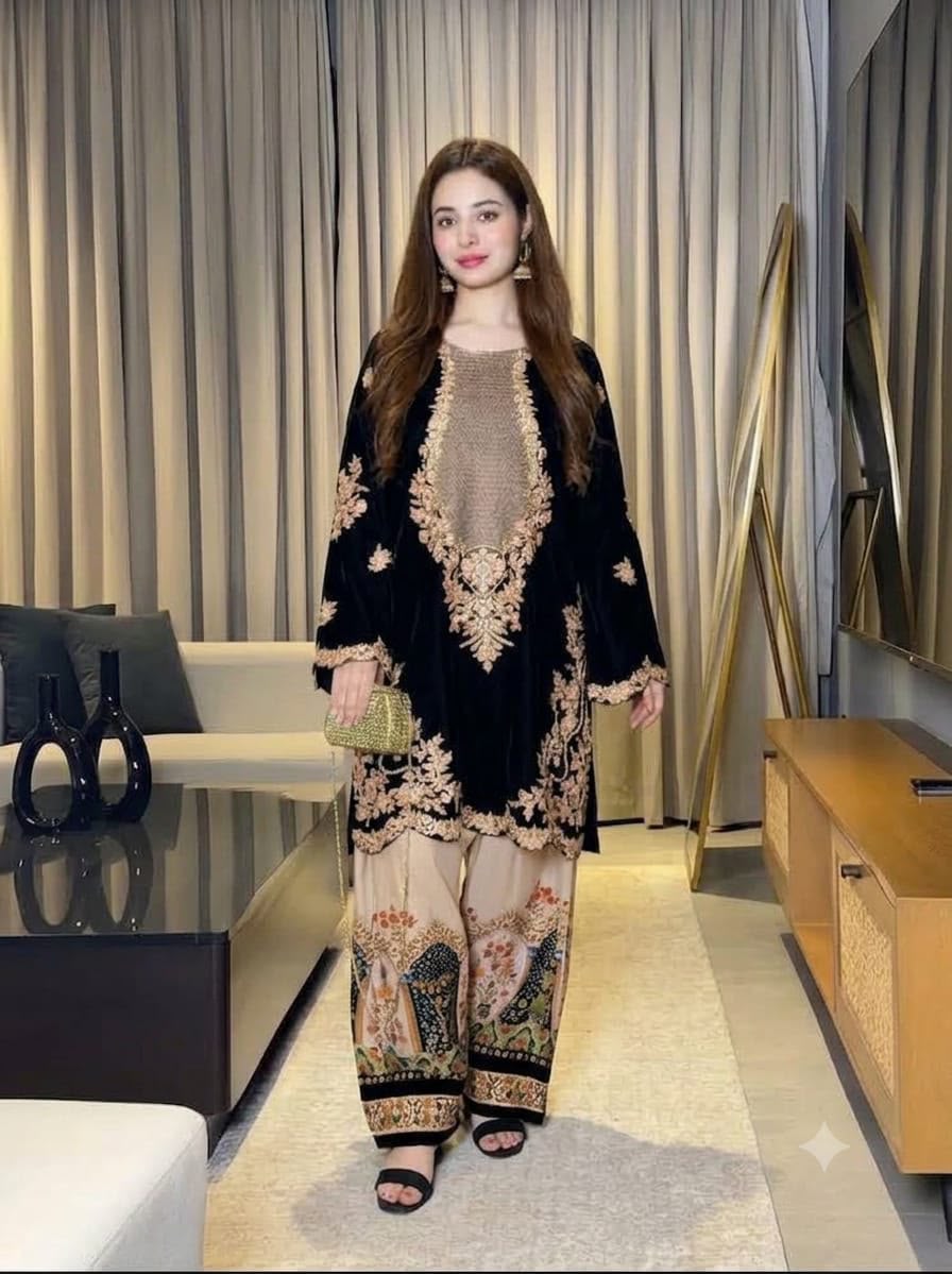Ethnic Wear D435 Premium 2-Piece Silk Suit - image 7