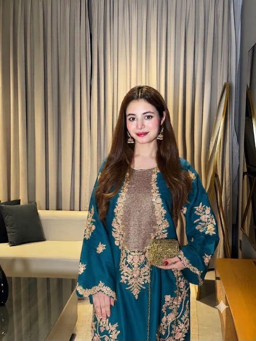Ethnic Wear D435 Premium 2-Piece Silk Suit - image 19