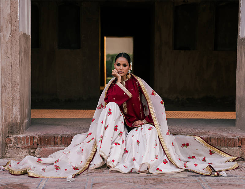 Preet Pret NF 3036 3PC Embroidered Dhanak Suit - image 13