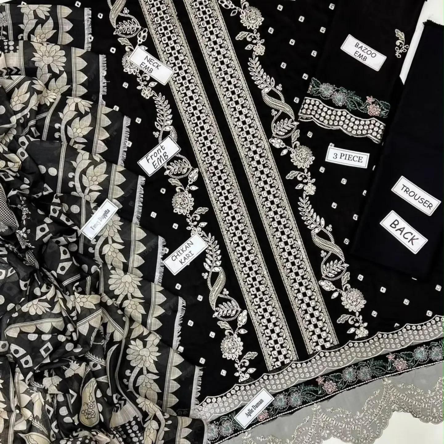 Alhamdulilla Aneela Fancy collection 2026 03PCS UNSTITCHED S — clothing image 2