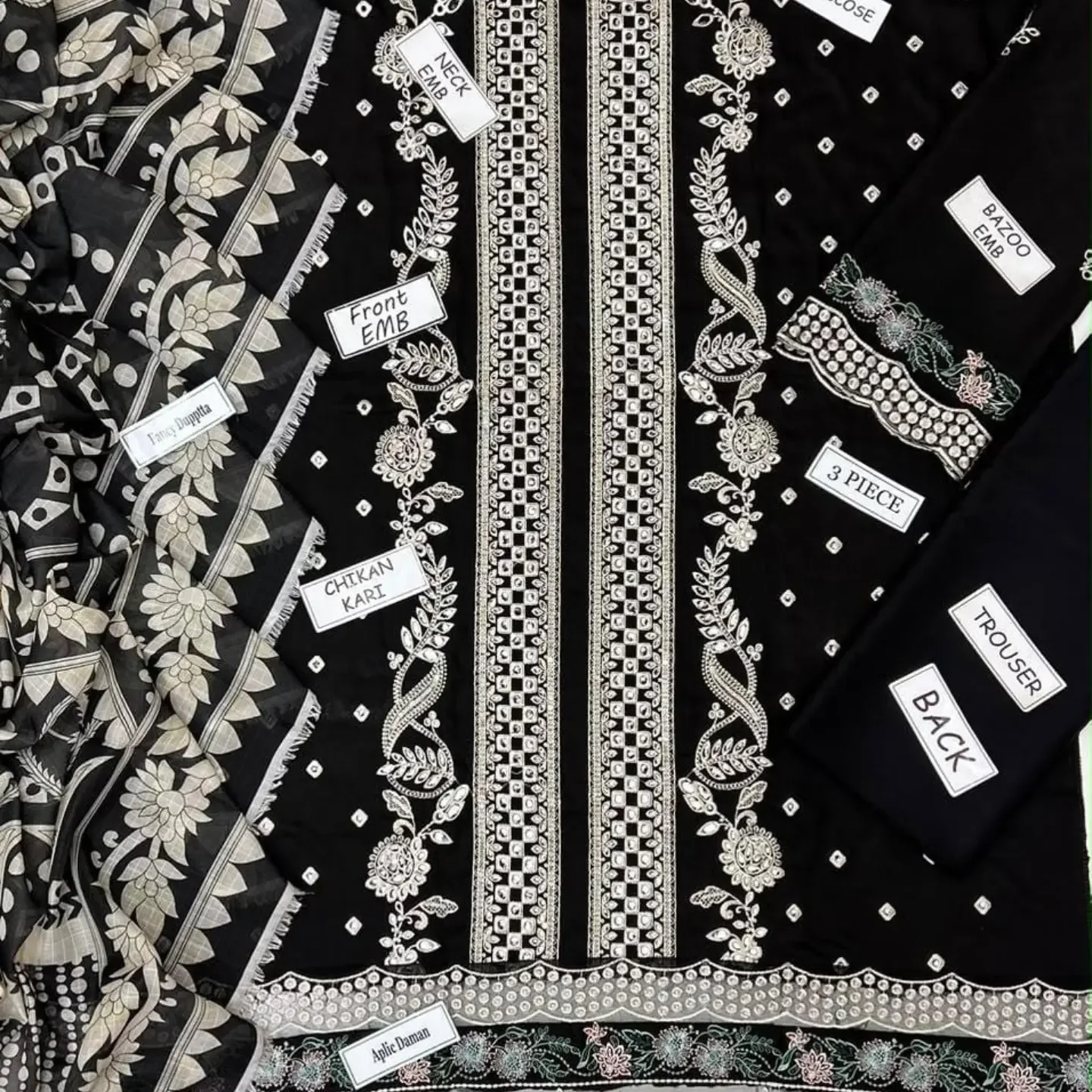 Alhamdulilla Aneela Fancy collection 2026 03PCS UNSTITCHED S — clothing image 3