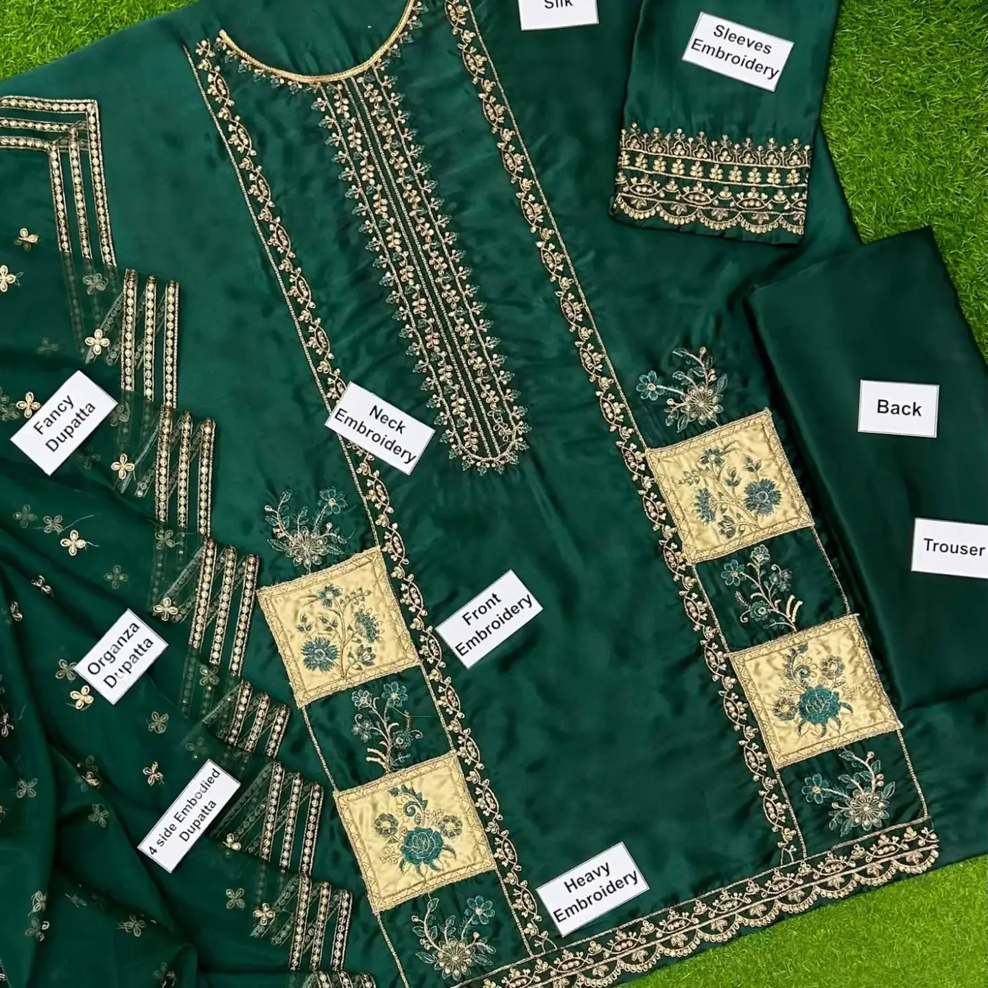 Alhamdulilla Charizma Silk collection 2026 03PCS UNSTITCHED — clothing image 2
