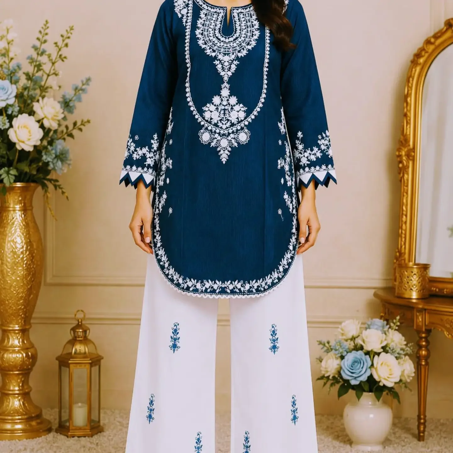 BANADORA LAWN EMBROIDERY 2PC STITCH COLLECTION Premium Sho — clothing image 1