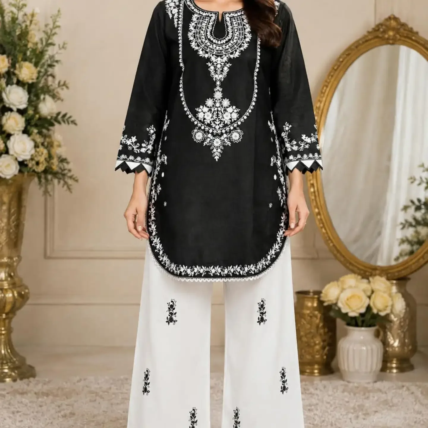 BANADORA LAWN EMBROIDERY 2PC STITCH COLLECTION Premium Sho — clothing image 2