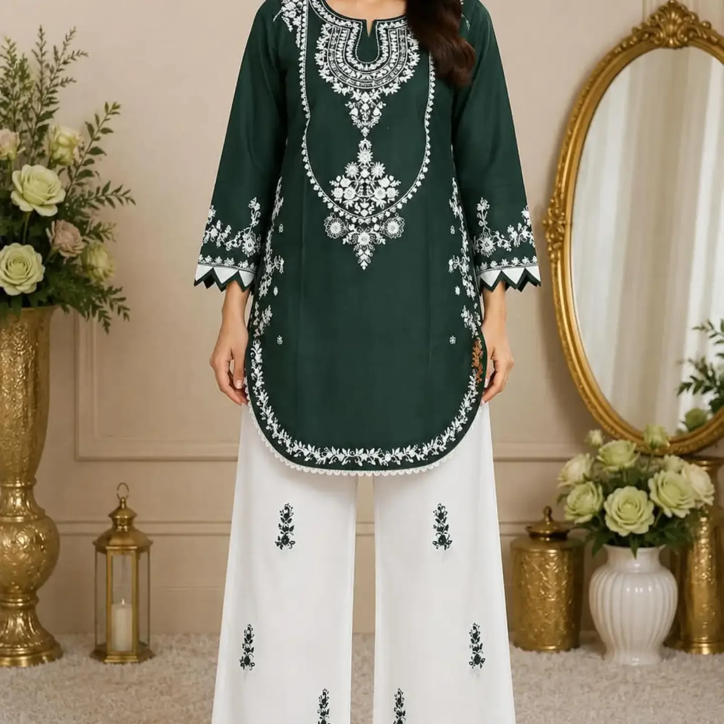 BANADORA LAWN EMBROIDERY 2PC STITCH COLLECTION Premium Sho — clothing image 6