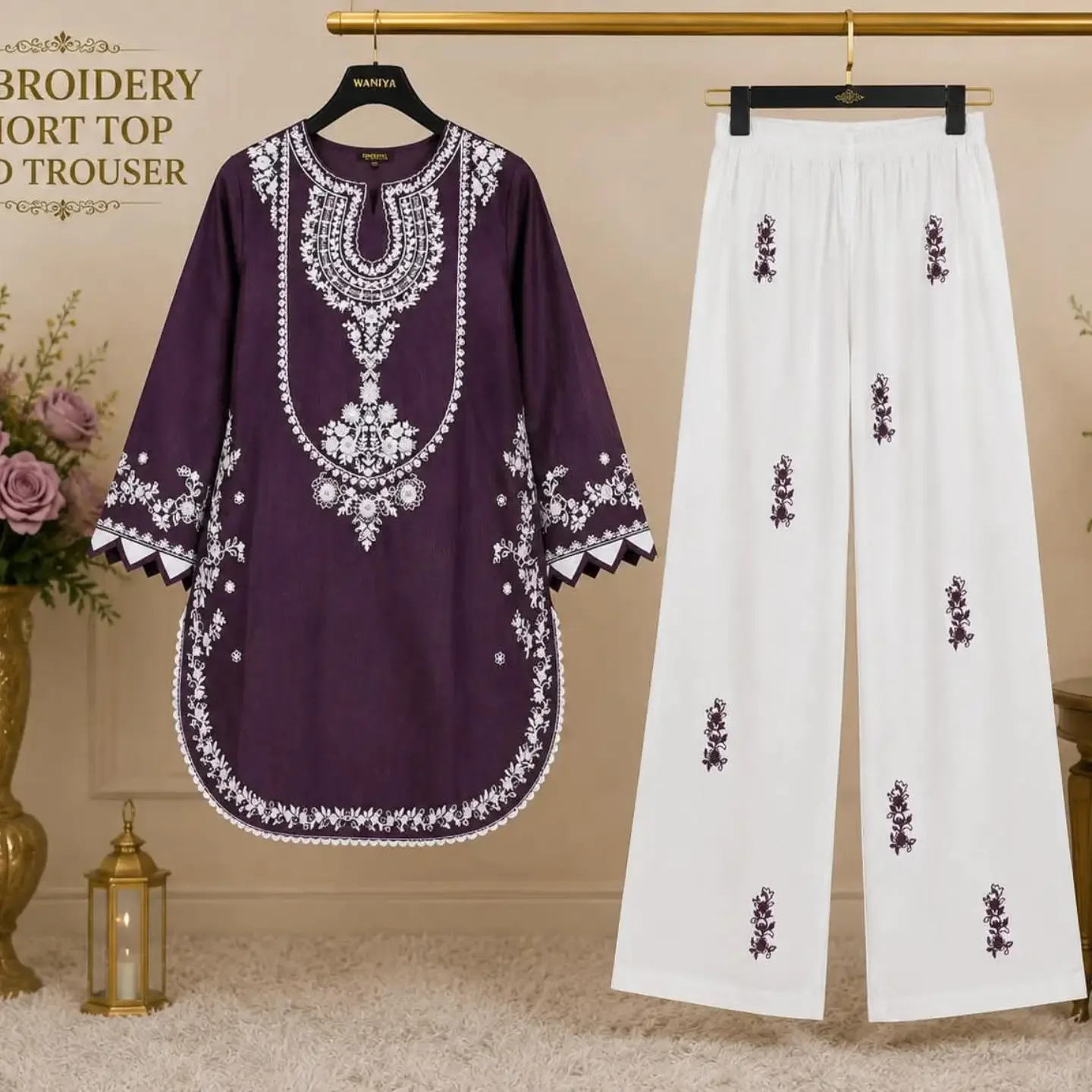 BANADORA LAWN EMBROIDERY 2PC STITCH COLLECTION Premium Sho — clothing image 8