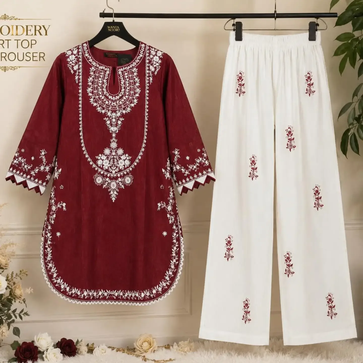 BANADORA LAWN EMBROIDERY 2PC STITCH COLLECTION Premium Sho — clothing image 10