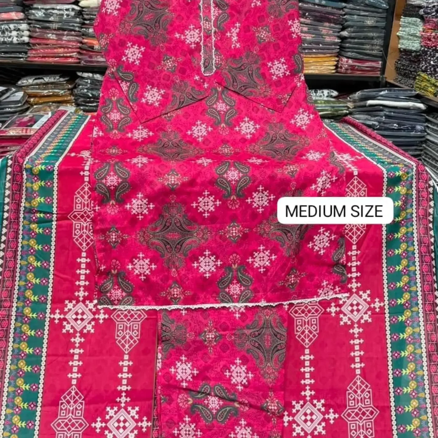 BIN SAEED STITCHED COLLECTION Original 3pc Printed lawn Co — clothing image 10