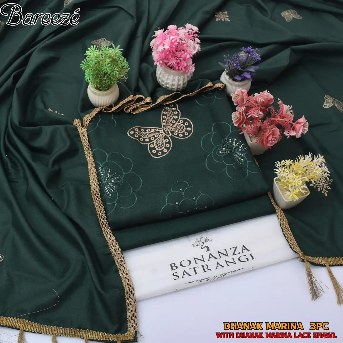 ( BONANZA SATRANGI Opening 2026-27 ) FABRIC MARINA DHANAK — clothing image 2