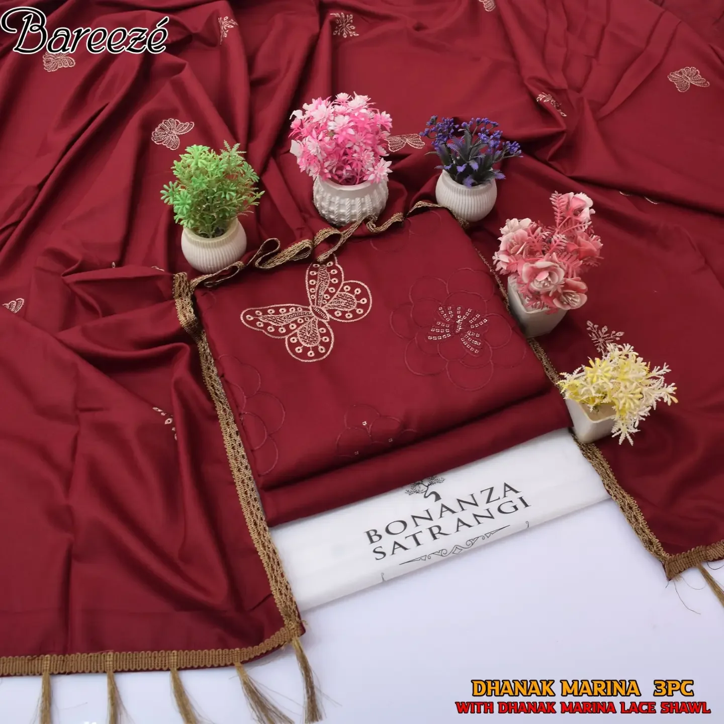 ( BONANZA SATRANGI Opening 2026-27 ) FABRIC MARINA DHANAK — clothing image 4