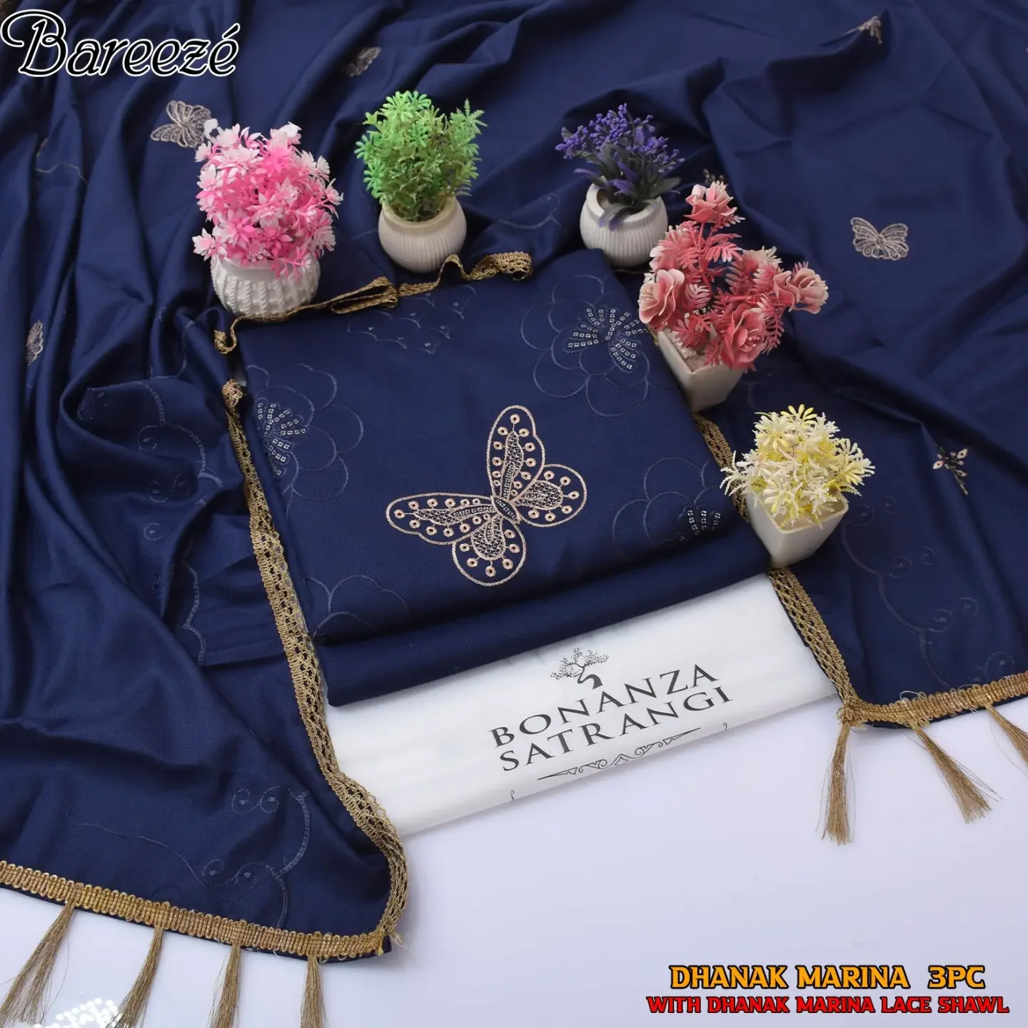 ( BONANZA SATRANGI Opening 2026-27 ) FABRIC MARINA DHANAK — clothing image 5