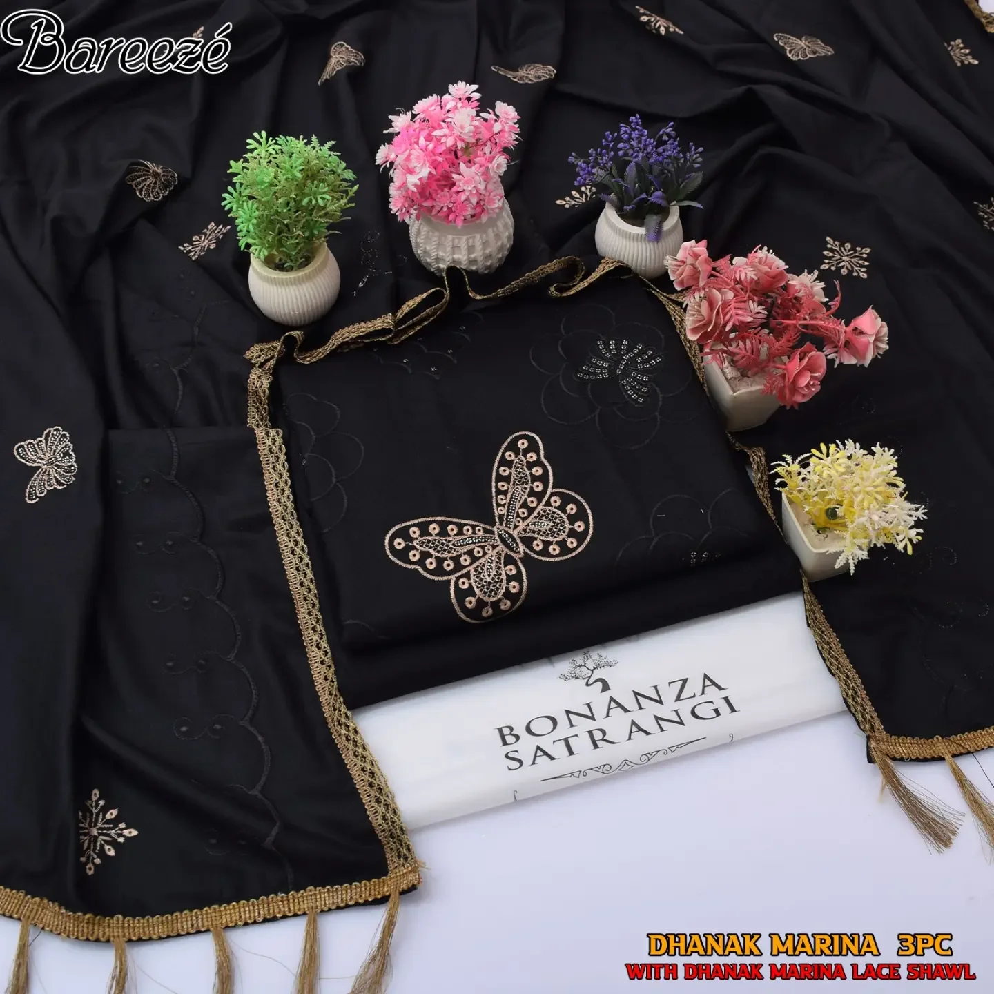 ( BONANZA SATRANGI Opening 2026-27 ) FABRIC MARINA DHANAK — clothing image 6