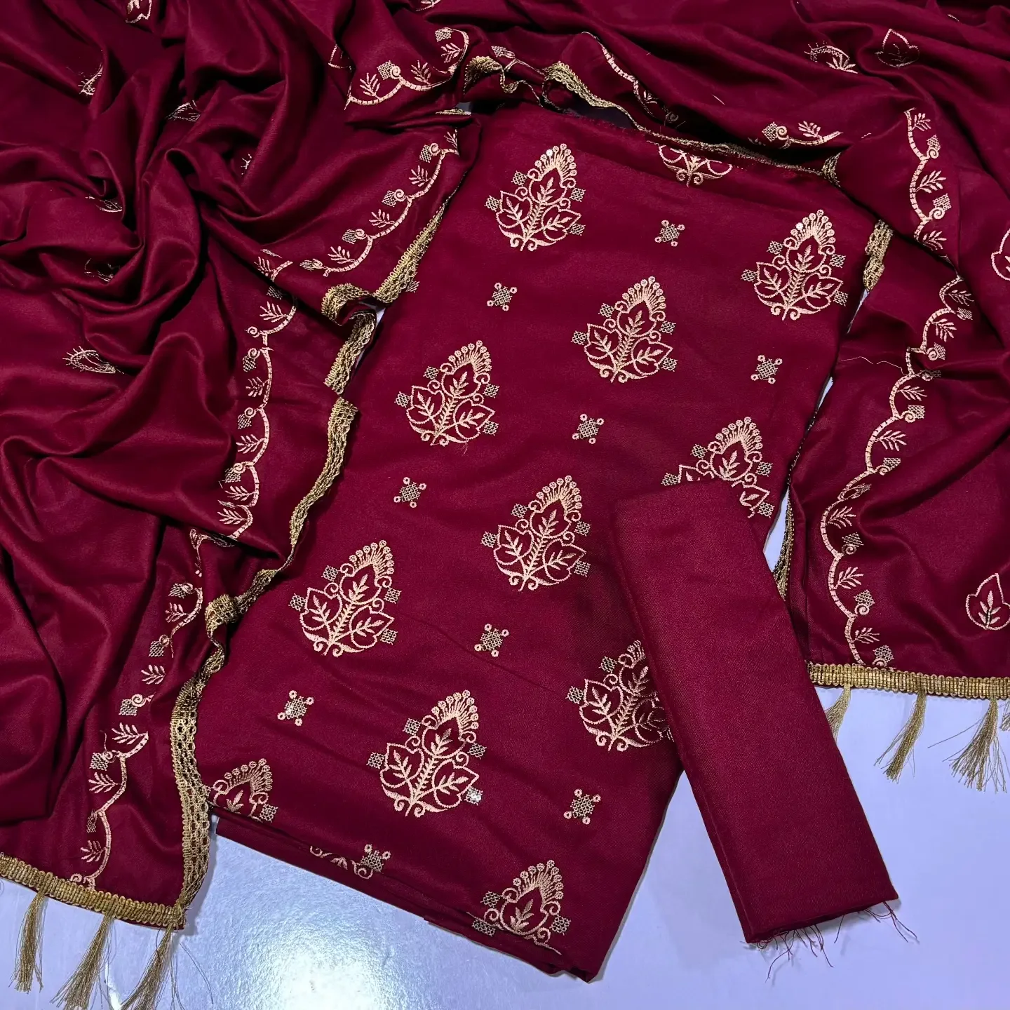 ( BONANZA SATRANGI Opening 2026-27 ) FABRIC MARINA DHANAK — clothing image 3