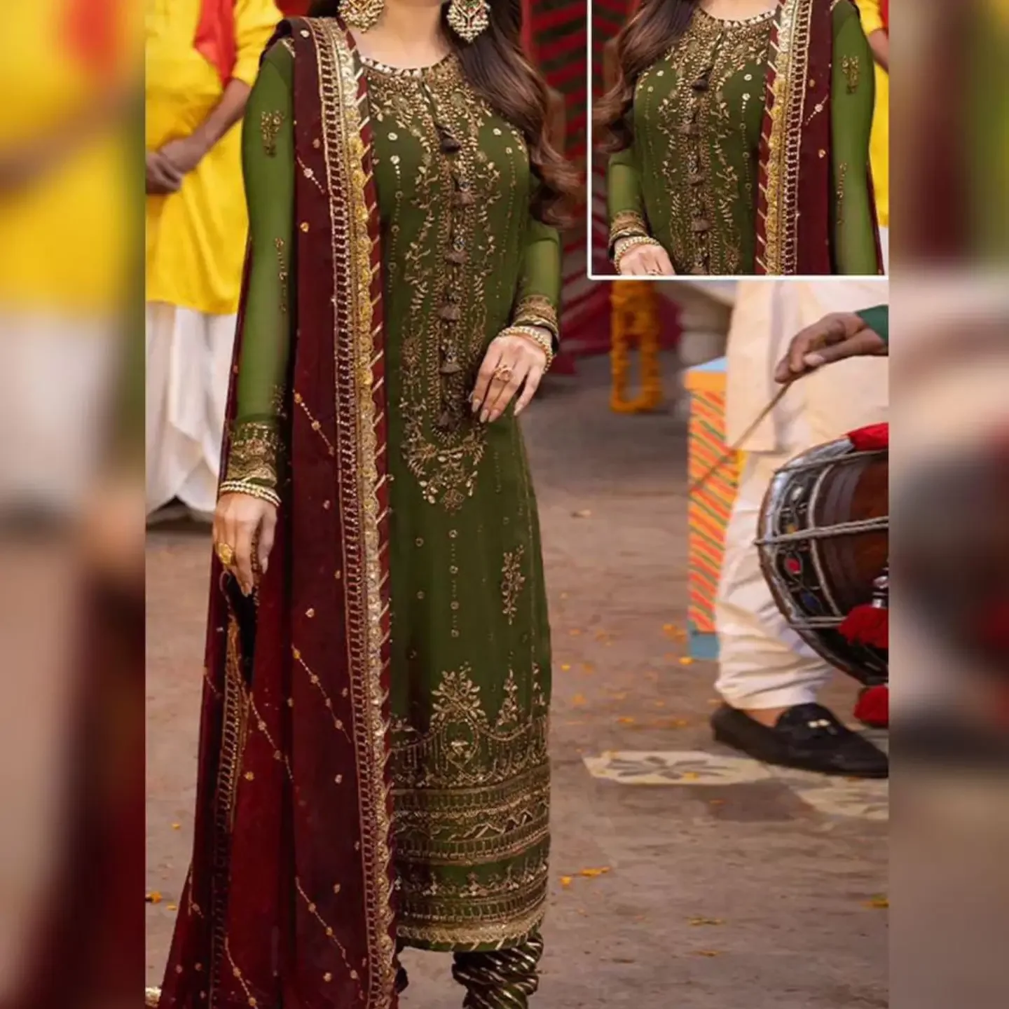 Brand ASIM JOFA Unstitch Replica FABRIC CHIFFON Suit With MA — clothing image 2