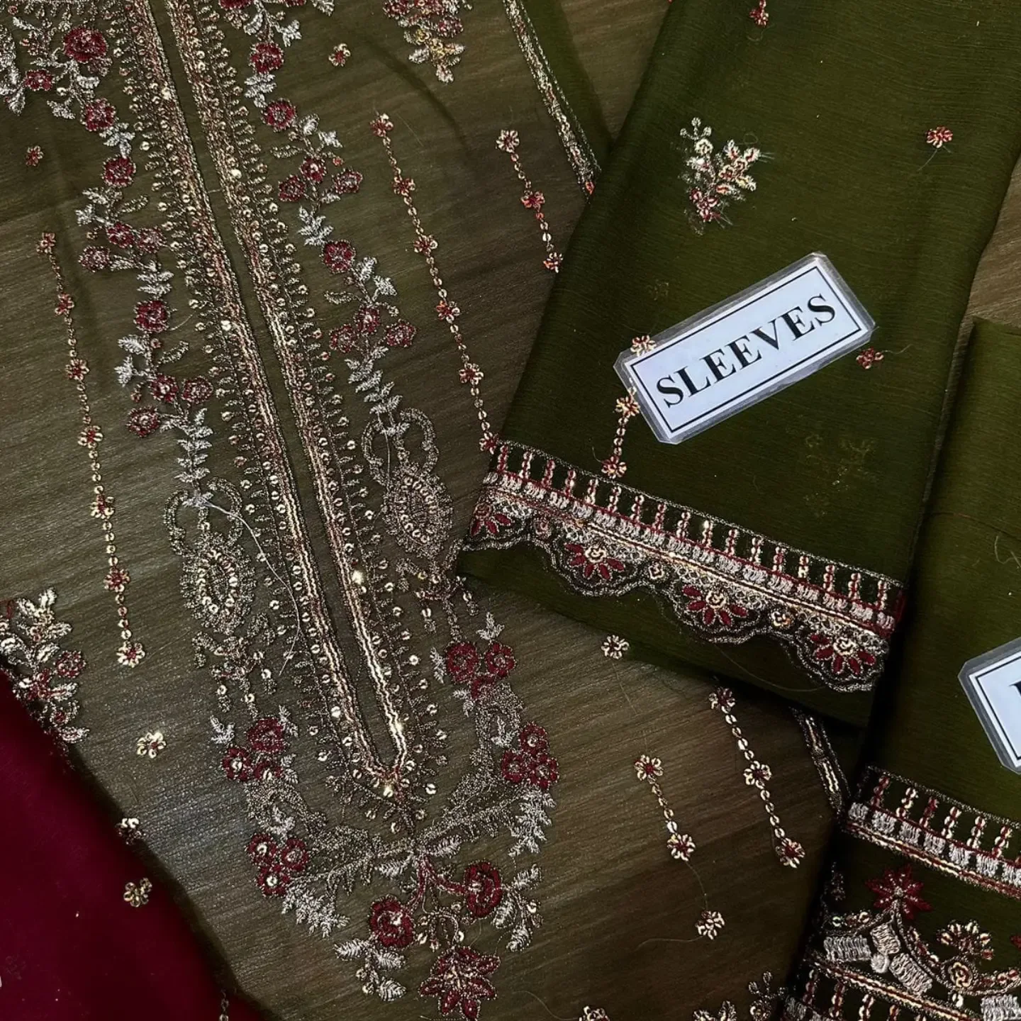 Brand ASIM JOFA Unstitch Replica FABRIC CHIFFON Suit With MA — clothing image 5