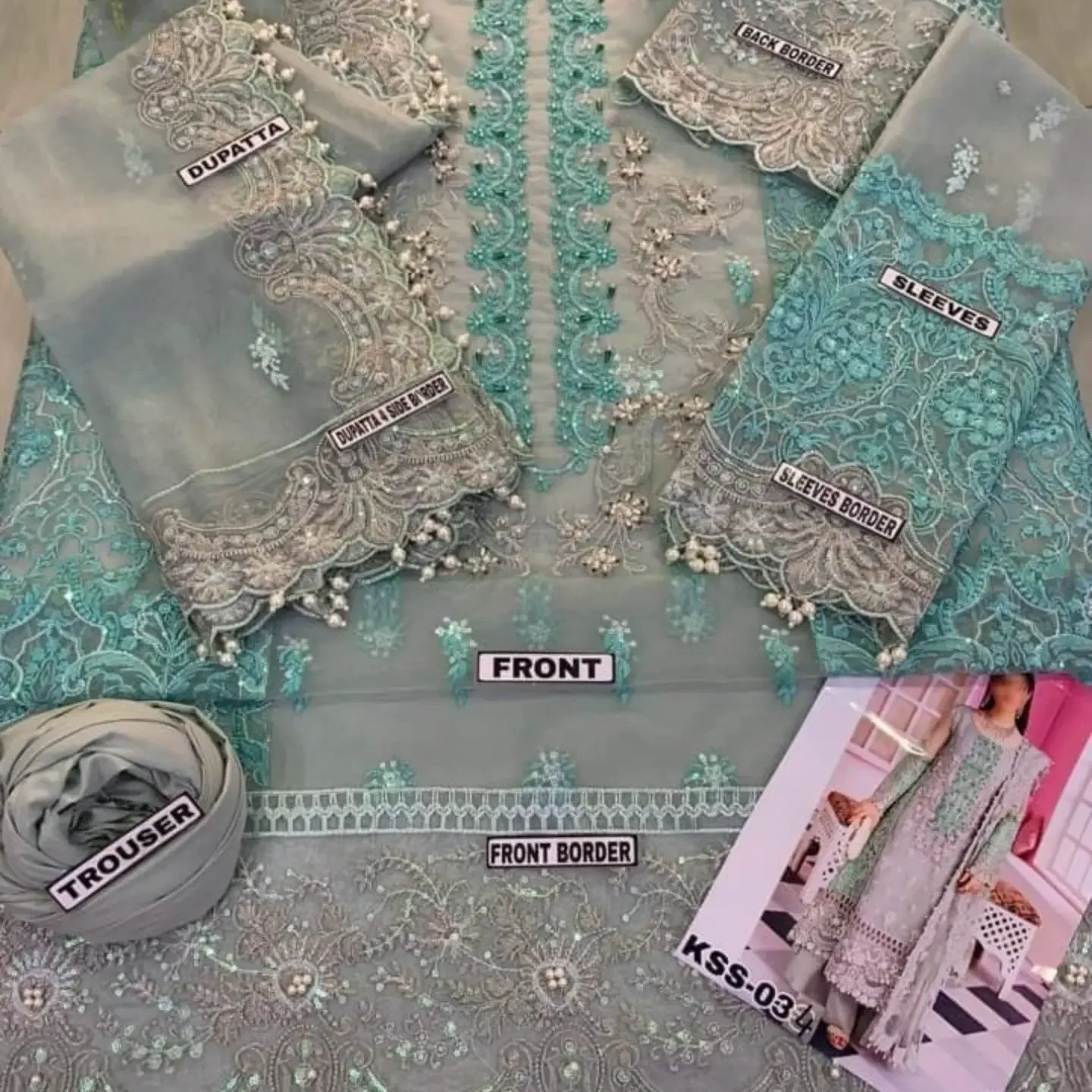 Brand ELAAF BRIDAL Fabric Details ORGANZA (Shirt) ORGANZ — clothing image 3
