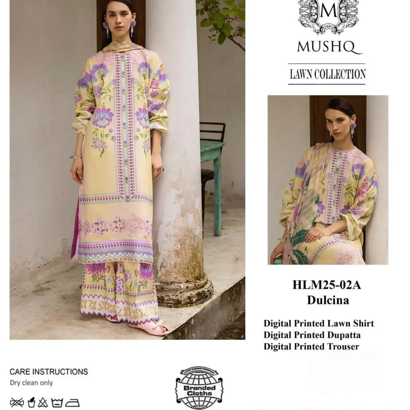 Brand mix sale live now Fabric Details Lawn & Chiffon • — clothing image 1