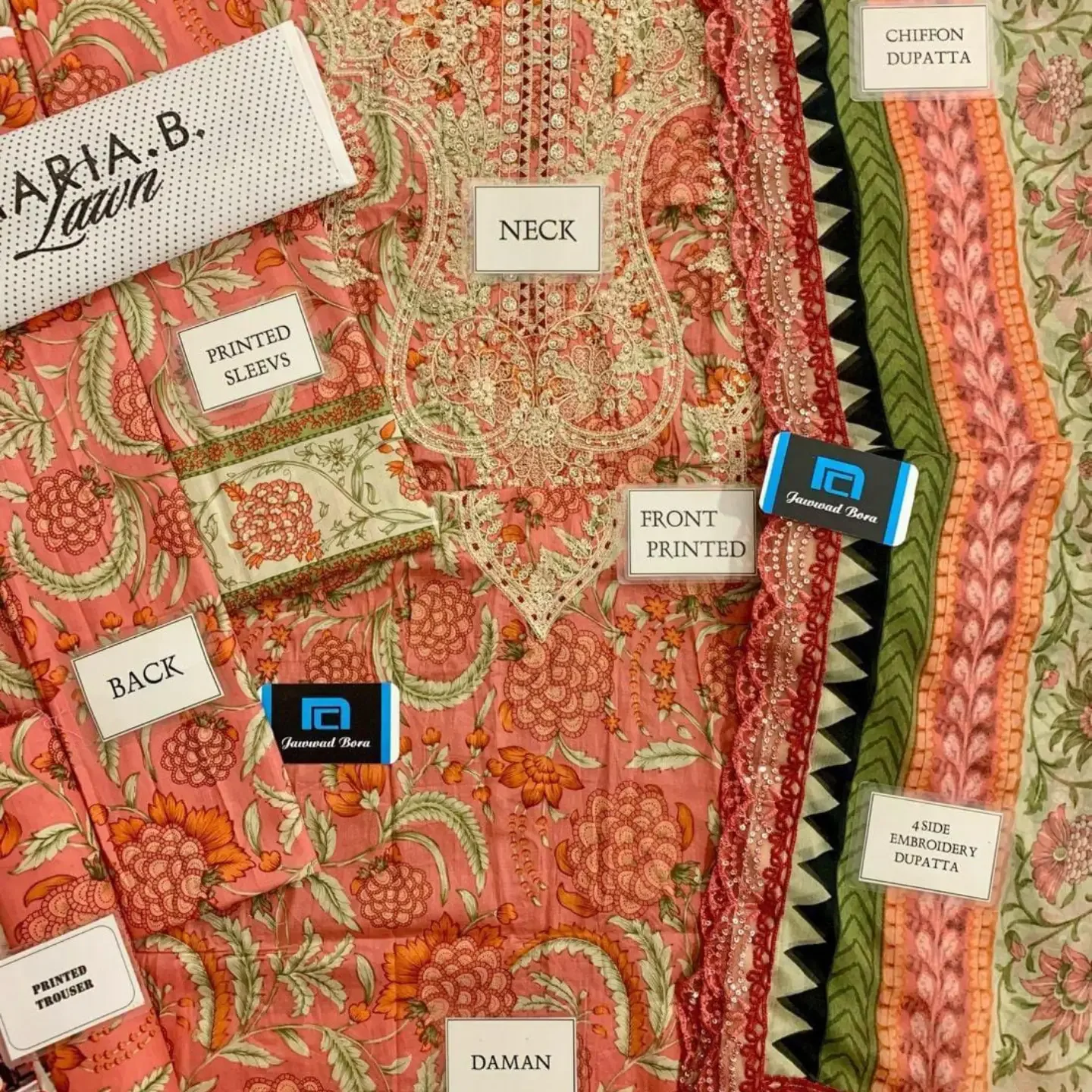 Brand mix sale live now Fabric Details Lawn & Chiffon • — clothing image 2