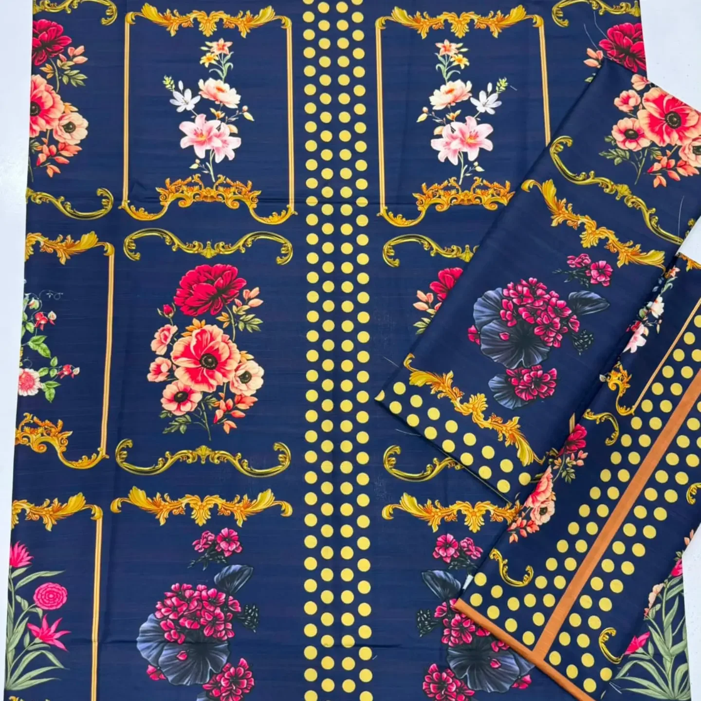 Kaftaan Style shirt Unstitched Fabric Linen Premium Viscos D — clothing image 15