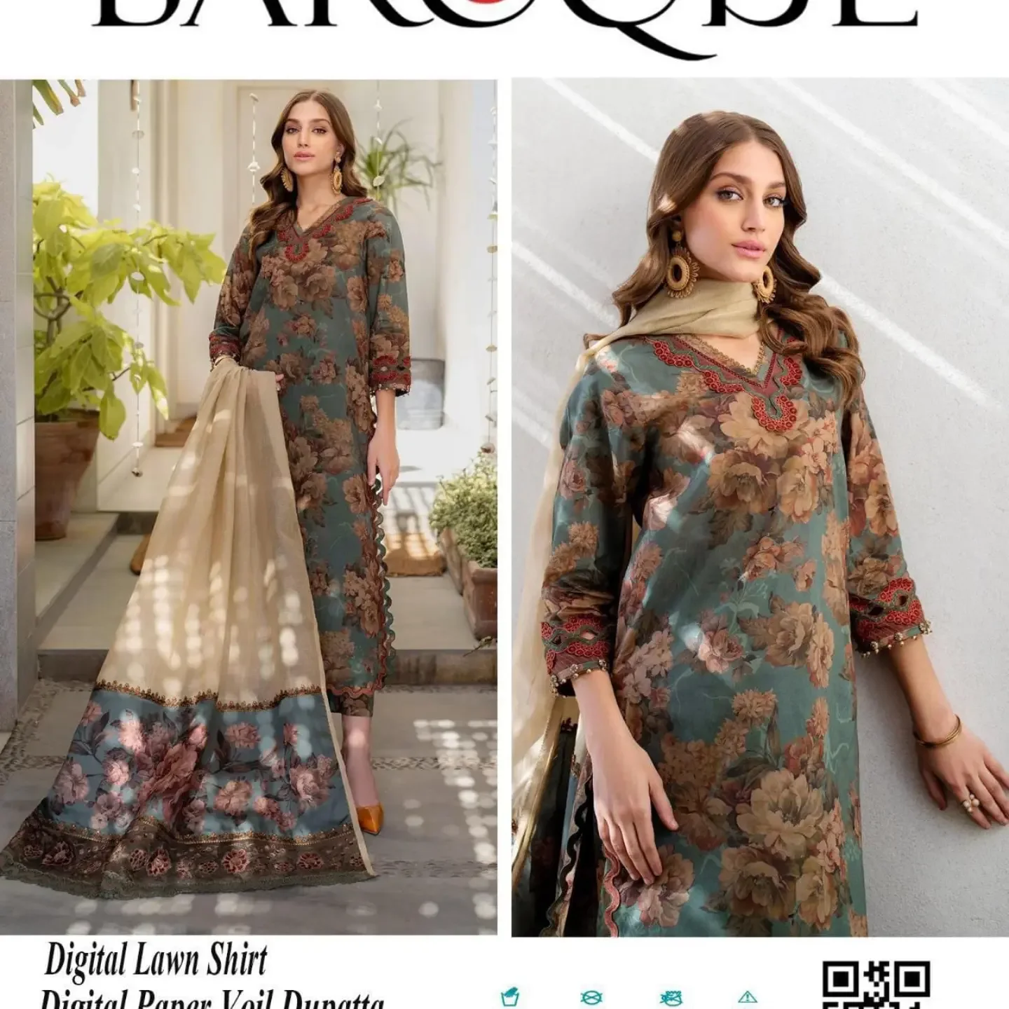 Lawn Patches Sale Mela Baroque Premium Digital Printed LAW — clothing image 2
