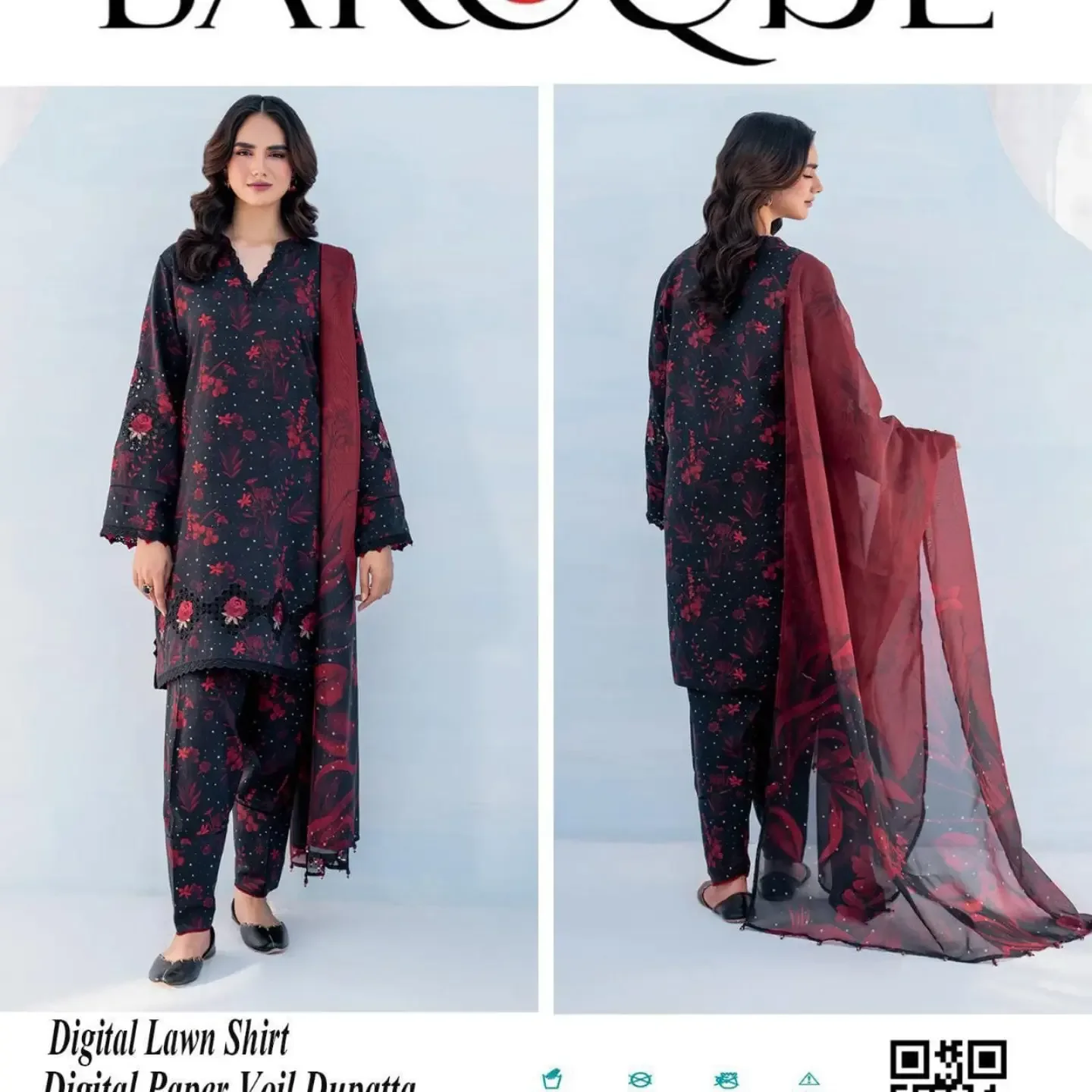 Lawn Patches Sale Mela Baroque Premium Digital Printed LAW — clothing image 4