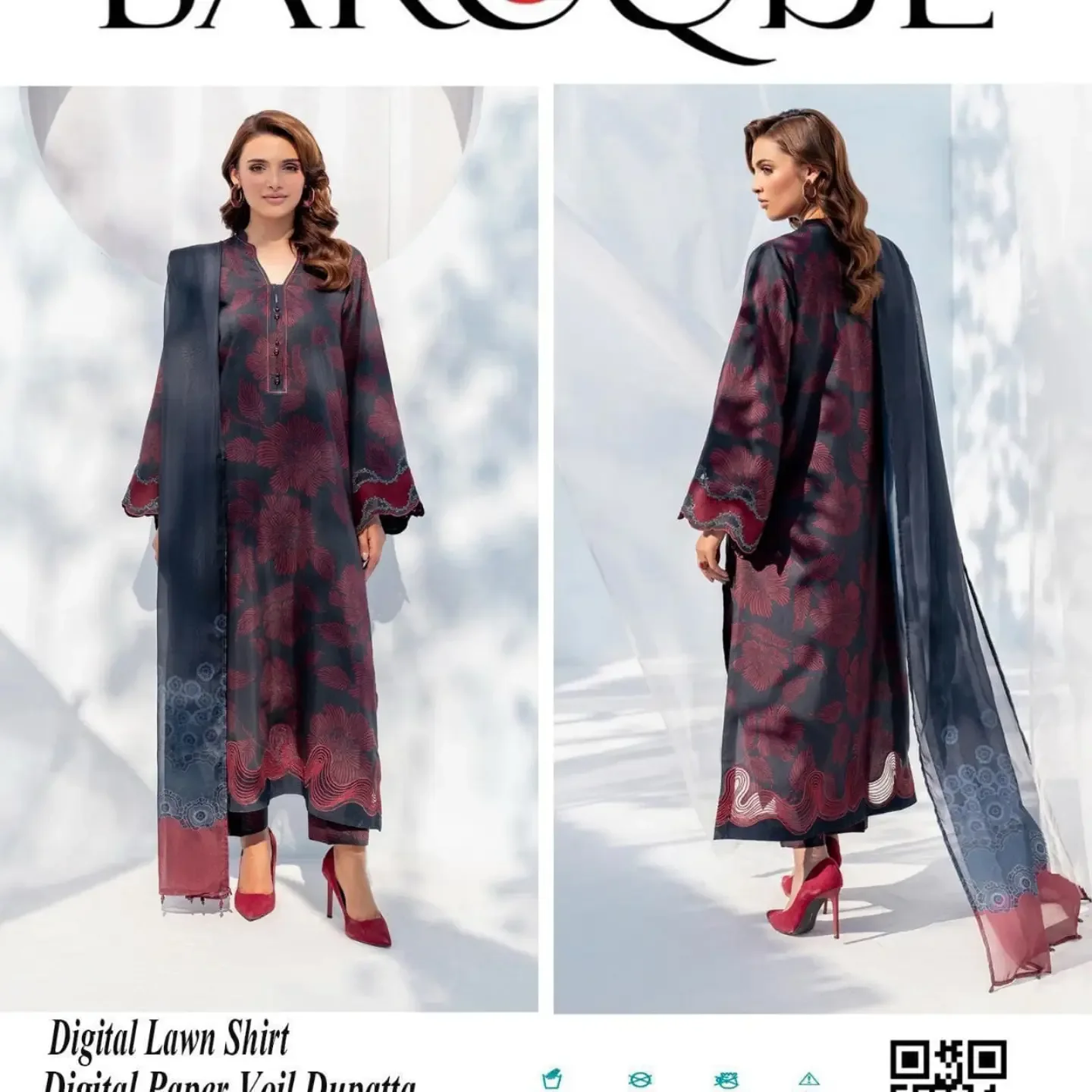 Lawn Patches Sale Mela Baroque Premium Digital Printed LAW — clothing image 8