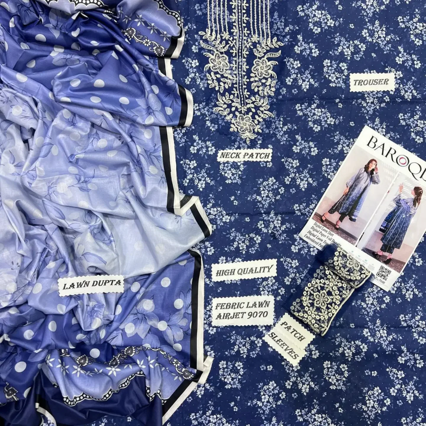 Lawn Patches Sale Mela Baroque Premium Digital Printed LAW — clothing image 9