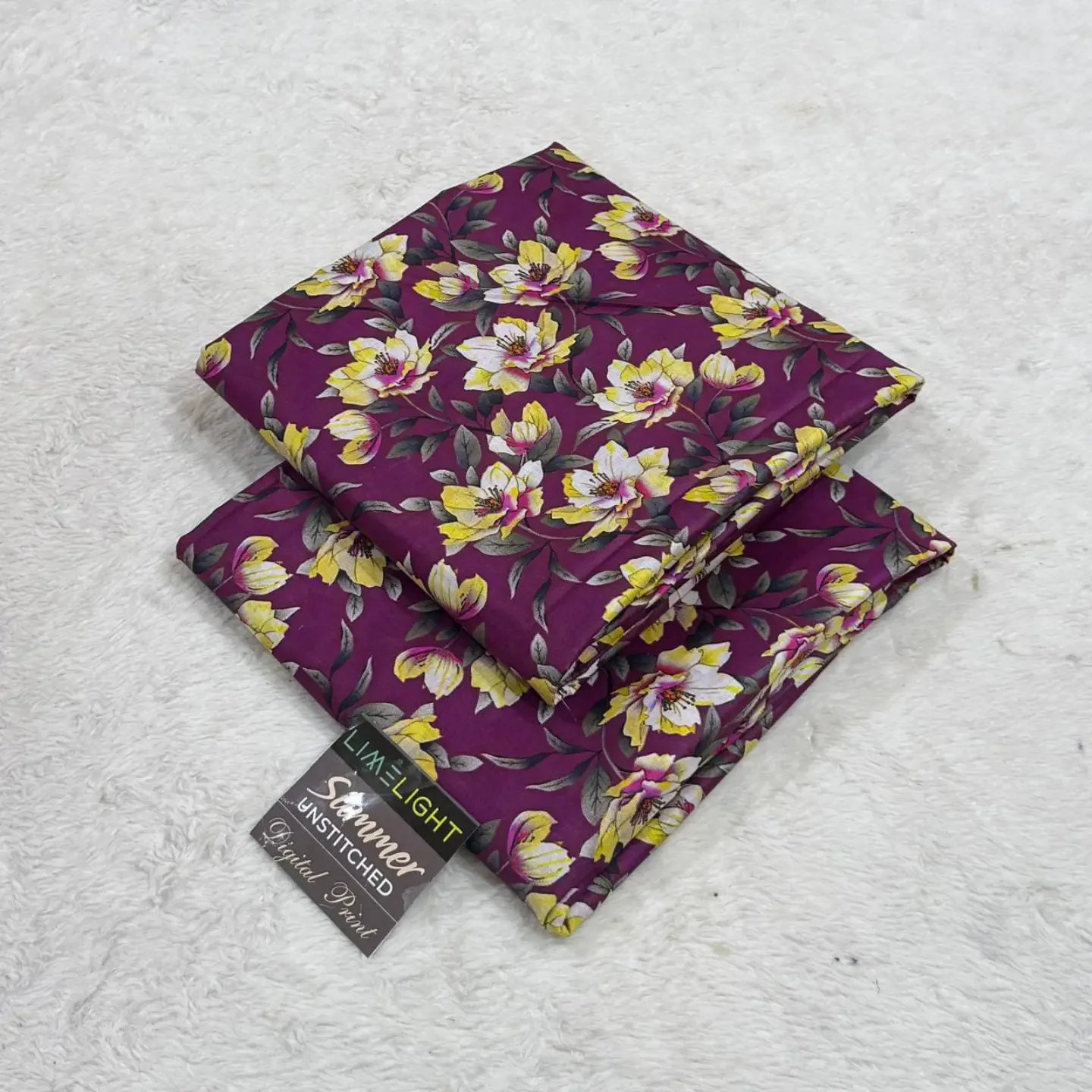 LIMELIGHT Original 2pc Unstitched Printed lawn Collection — clothing image 1