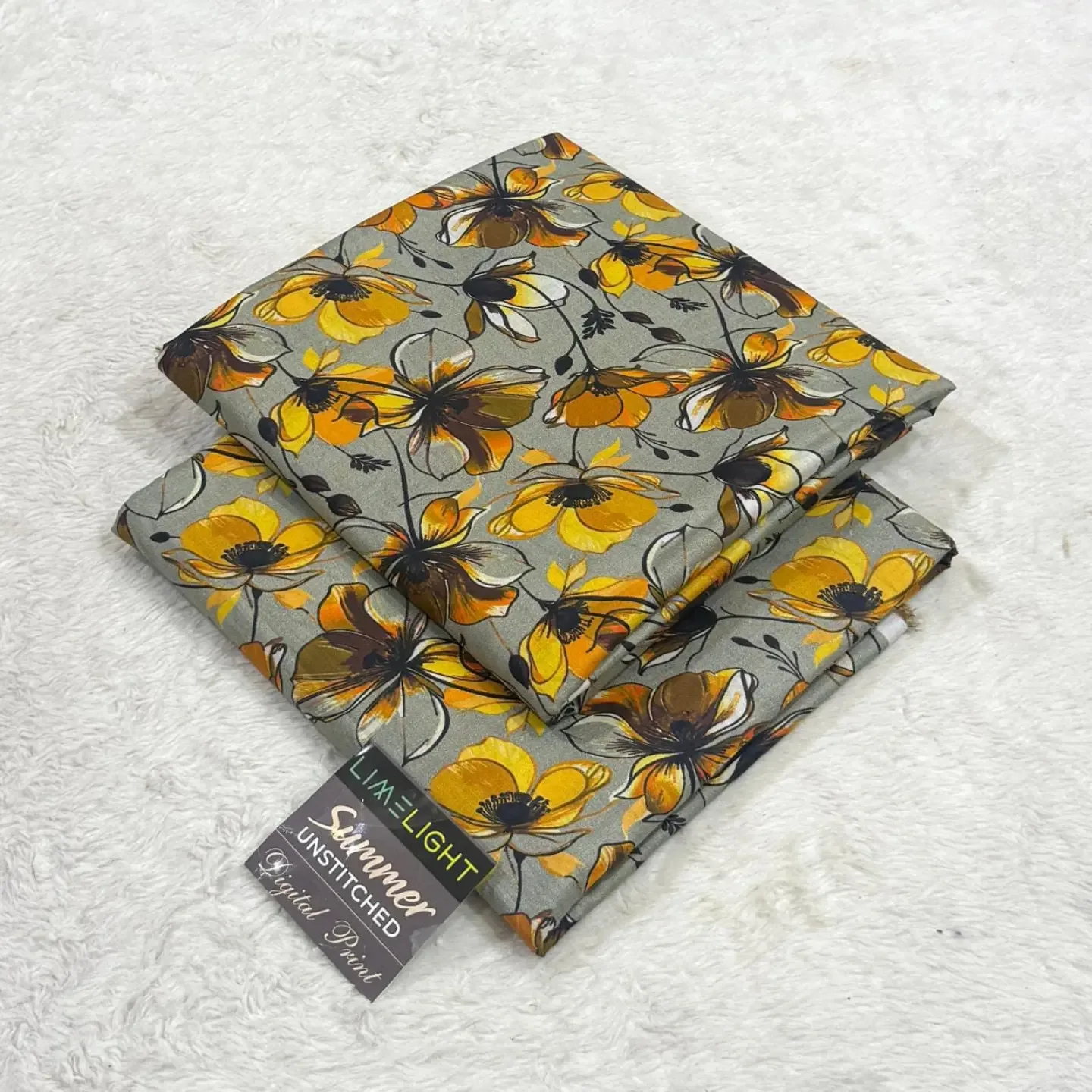 LIMELIGHT Original 2pc Unstitched Printed lawn Collection — clothing image 19