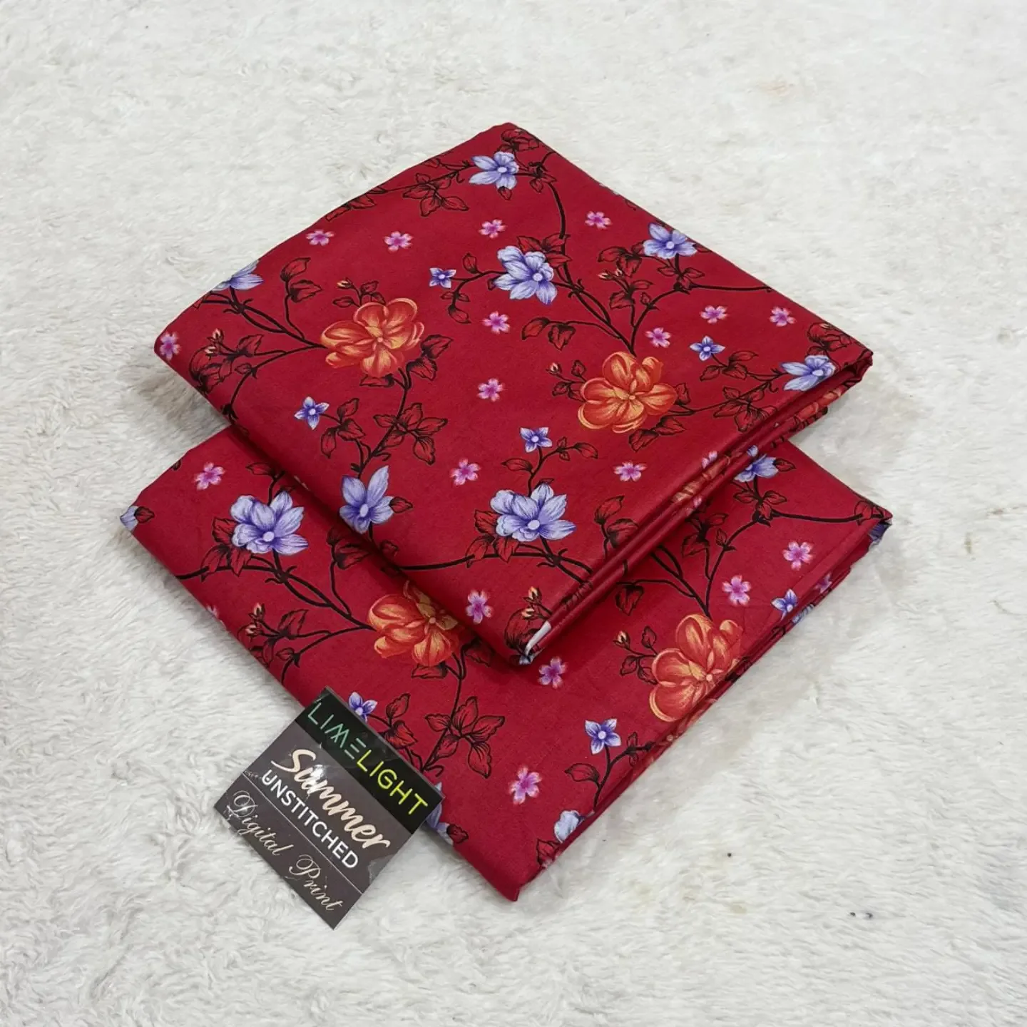 LIMELIGHT Original 2pc Unstitched Printed lawn Collection — clothing image 12