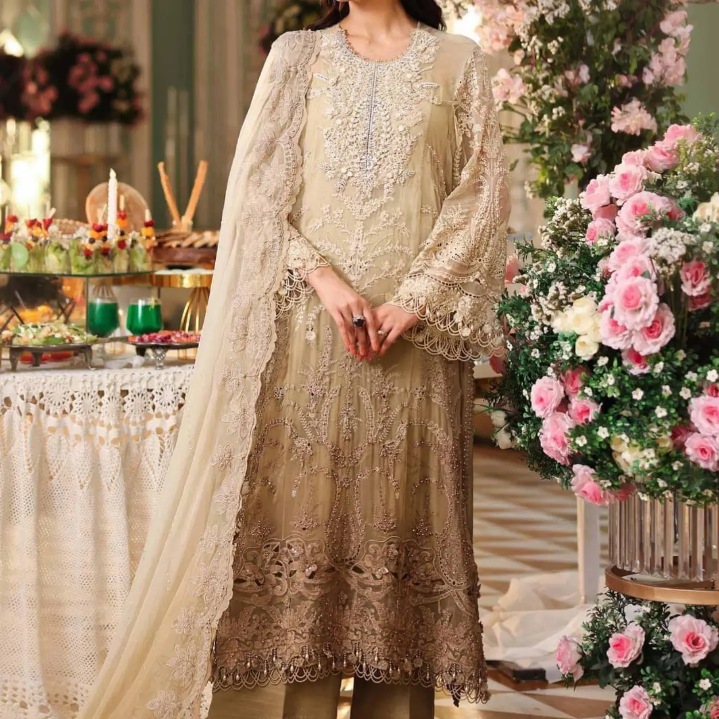 MARIA B CHIFFON COLLECTION 2026 chiffon tie & die fully heav — clothing image 2