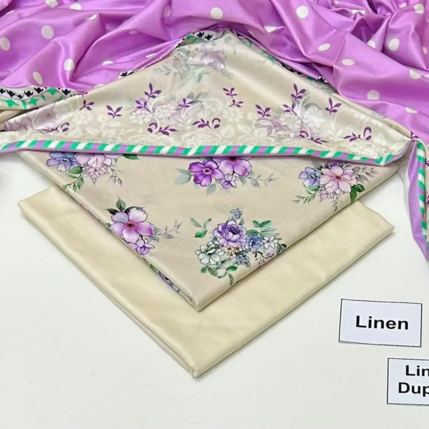 MARIA.B UN-STITCHED COLLECTION .3pc Printed LINEN Collection — clothing image 16