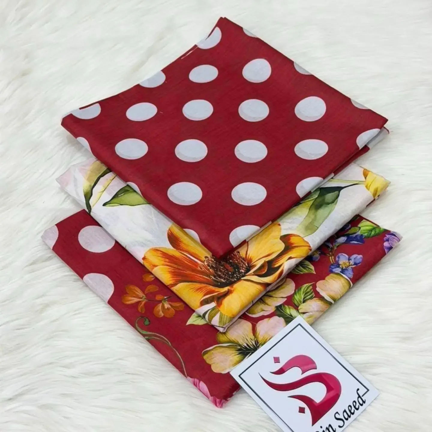 MIX BRAND 3pc Unstitched Printed LAWN Collection Fabric LAWN — clothing image 12