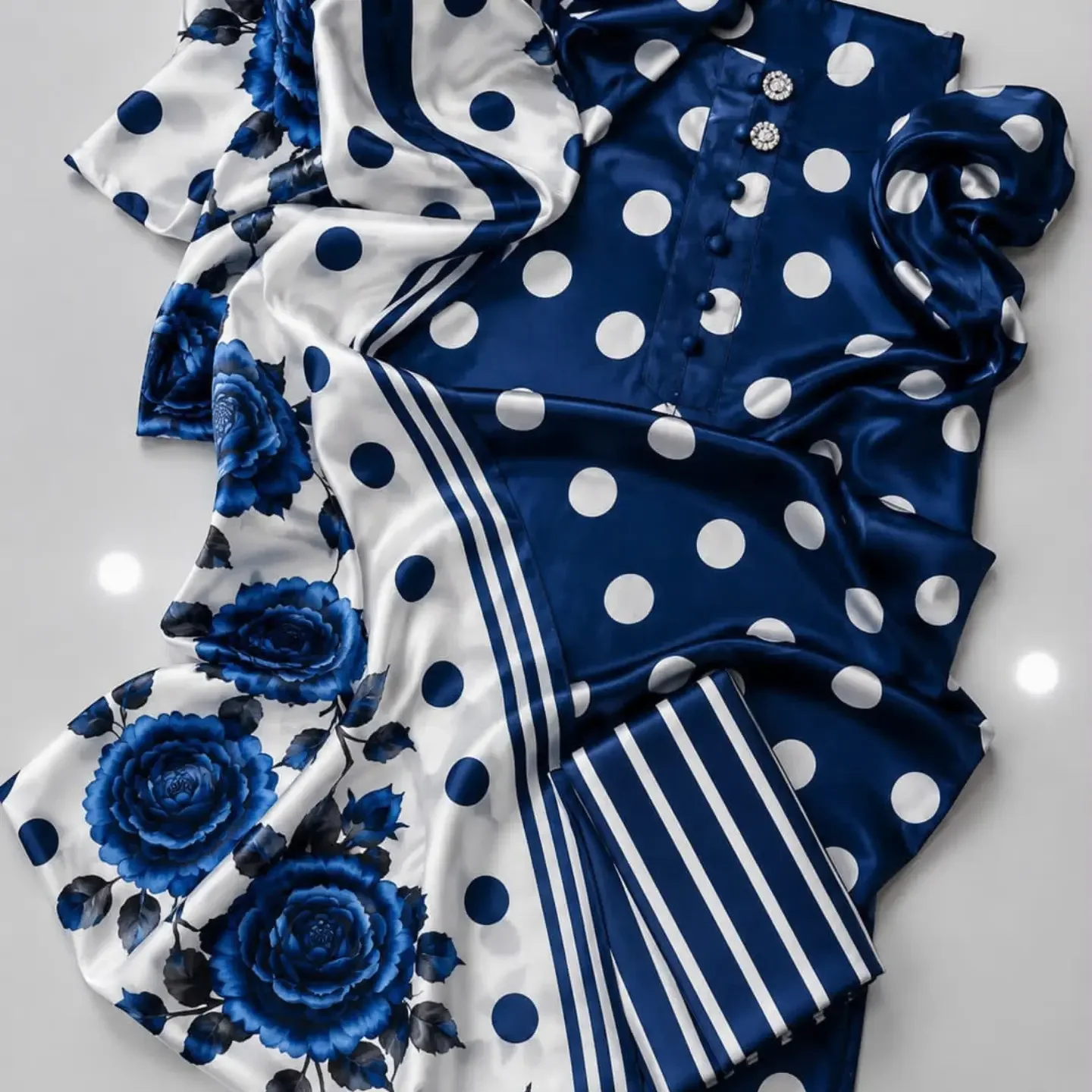 New Designs Alhamdulillah Tie N Die Digital printed 3pc Sham — clothing image 15