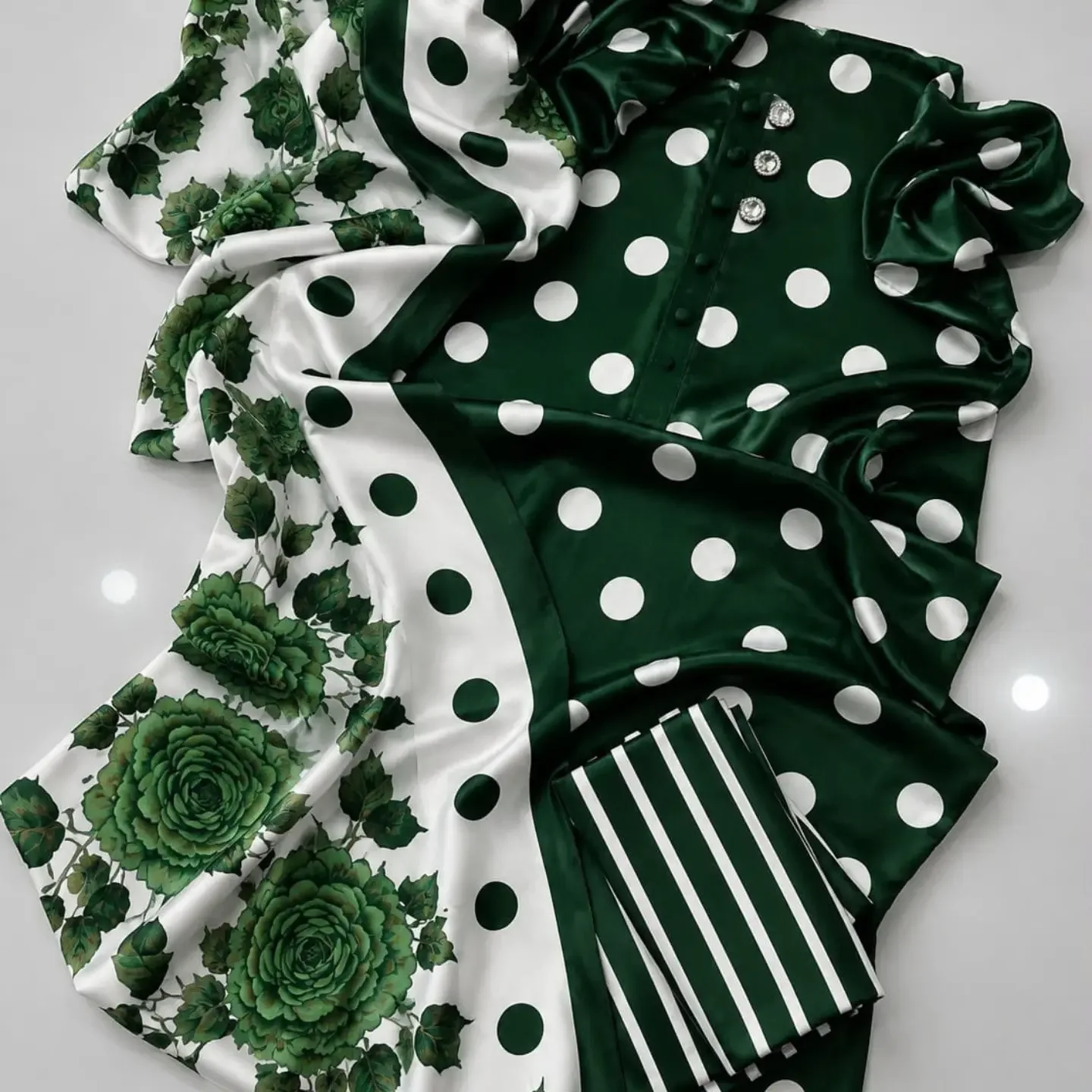 New Designs Alhamdulillah Tie N Die Digital printed 3pc Sham — clothing image 16
