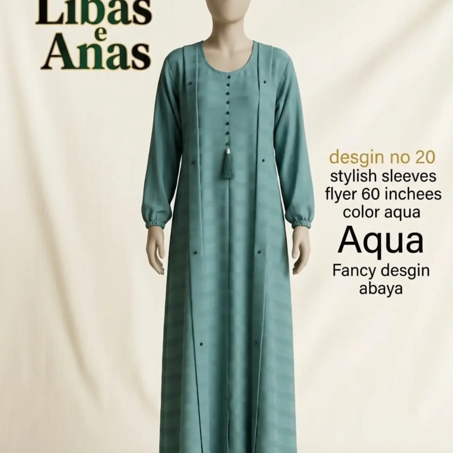 stylish desgin and plain Abaya Chunat sleeves Product Deta — clothing image 6