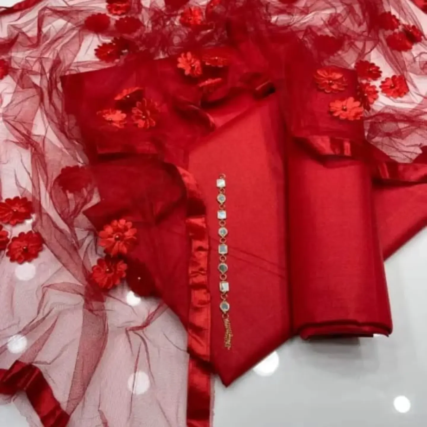 Trending New Season Arrival Shiny Katan Silk Plain s — clothing image 1